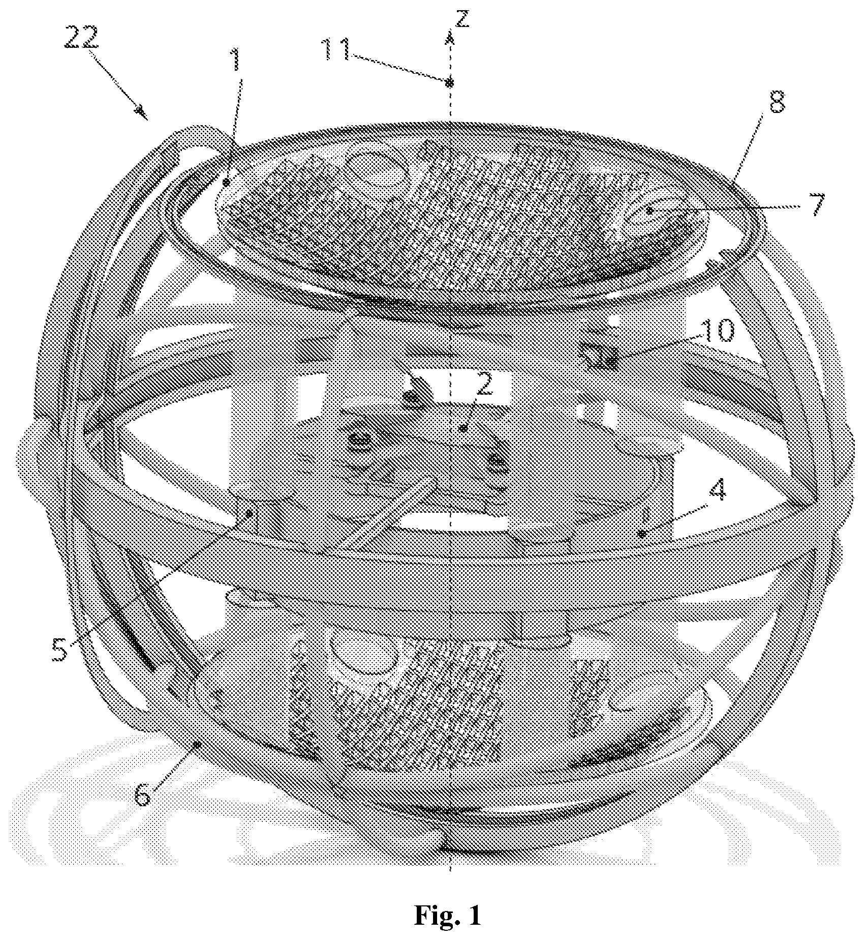 Patent US12097795 — Device and method for sharing a payload between two vehicles — Figure 1