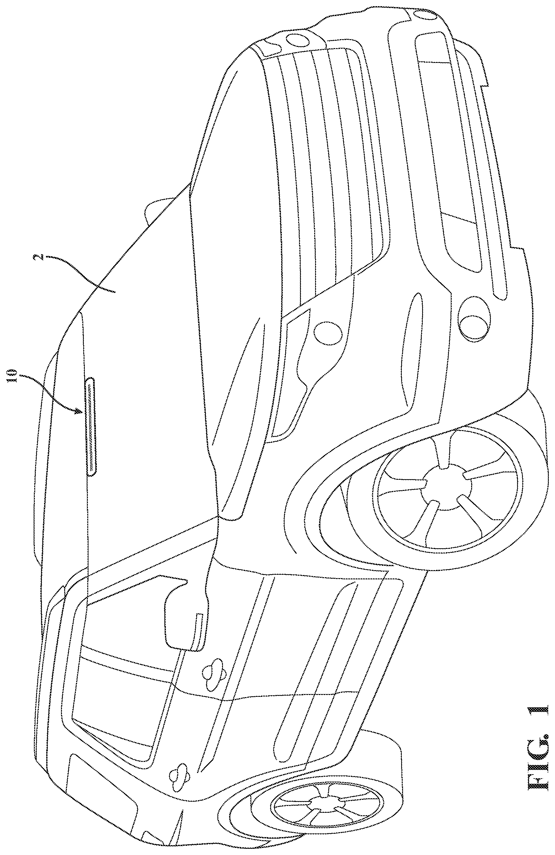 Patent US12097800 — Visual front alert system — Figure 1