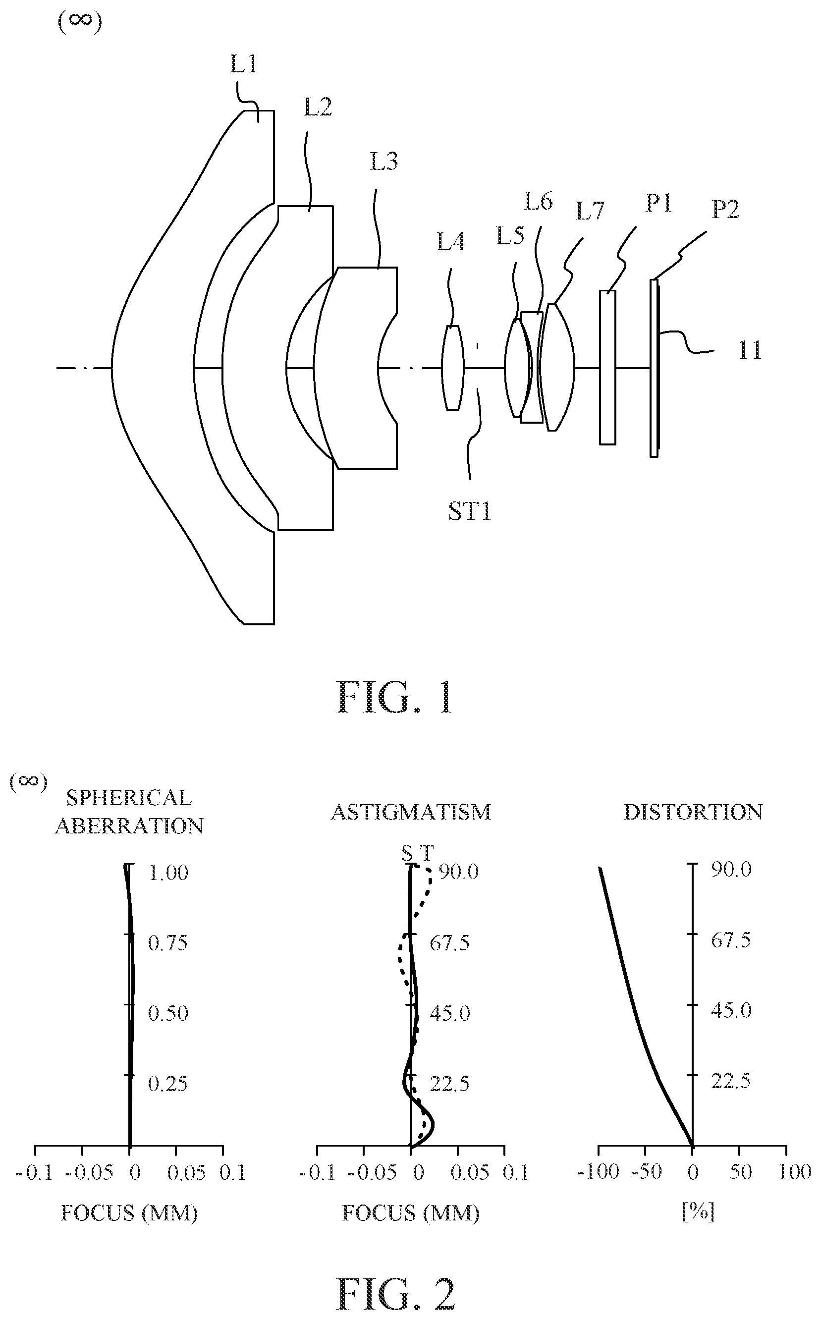 Patent US12097805 Figure 1 – Optical system, image pickup apparatus, in-vehicle system, and moving apparatus