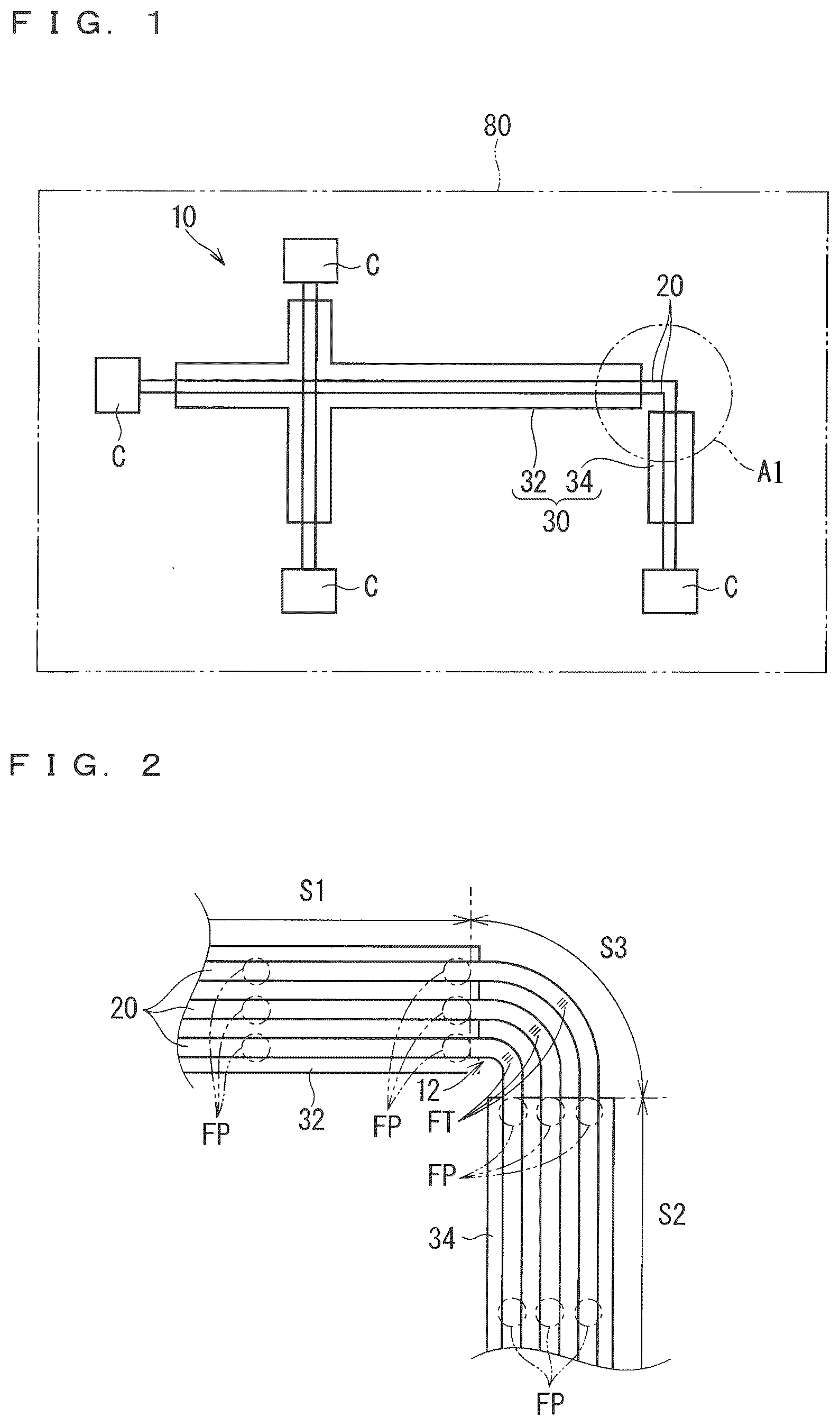 Patent US12097811 — Wiring member — Figure 1
