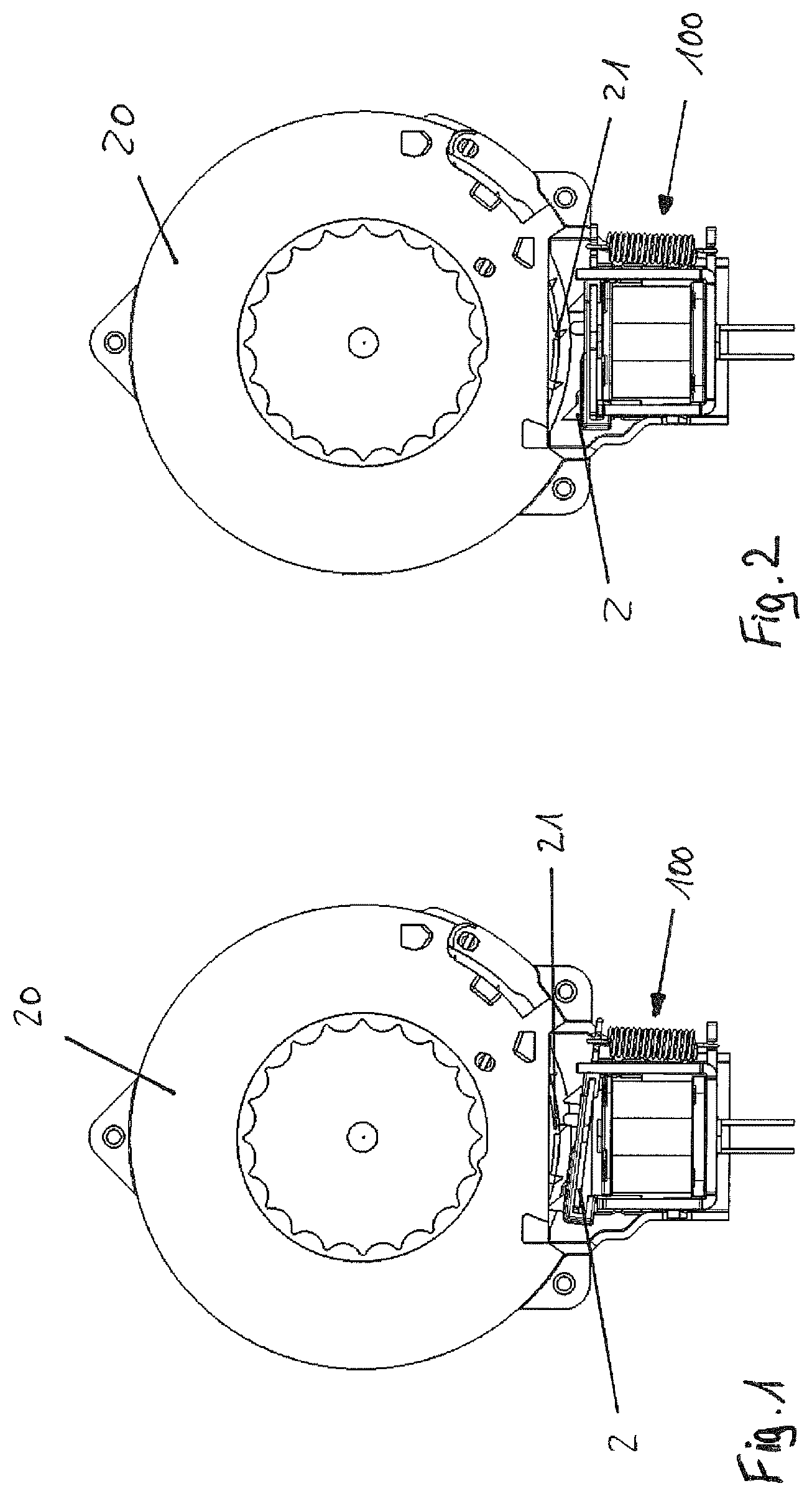 Patent US12097823 — Belt retractor having an electrically actuatable locking device — Figure 1