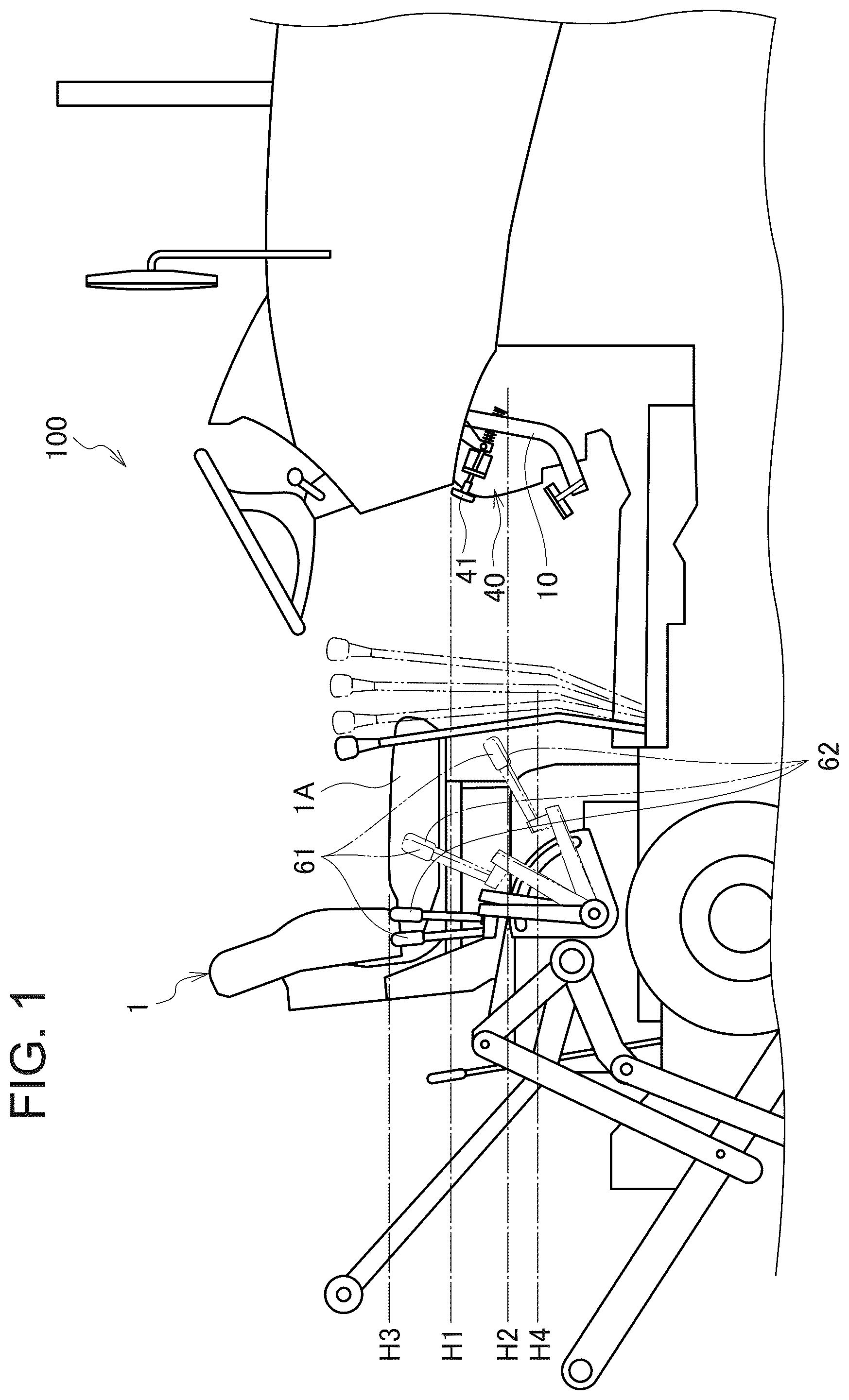 Patent US12097832 — Work vehicle — Figure 1