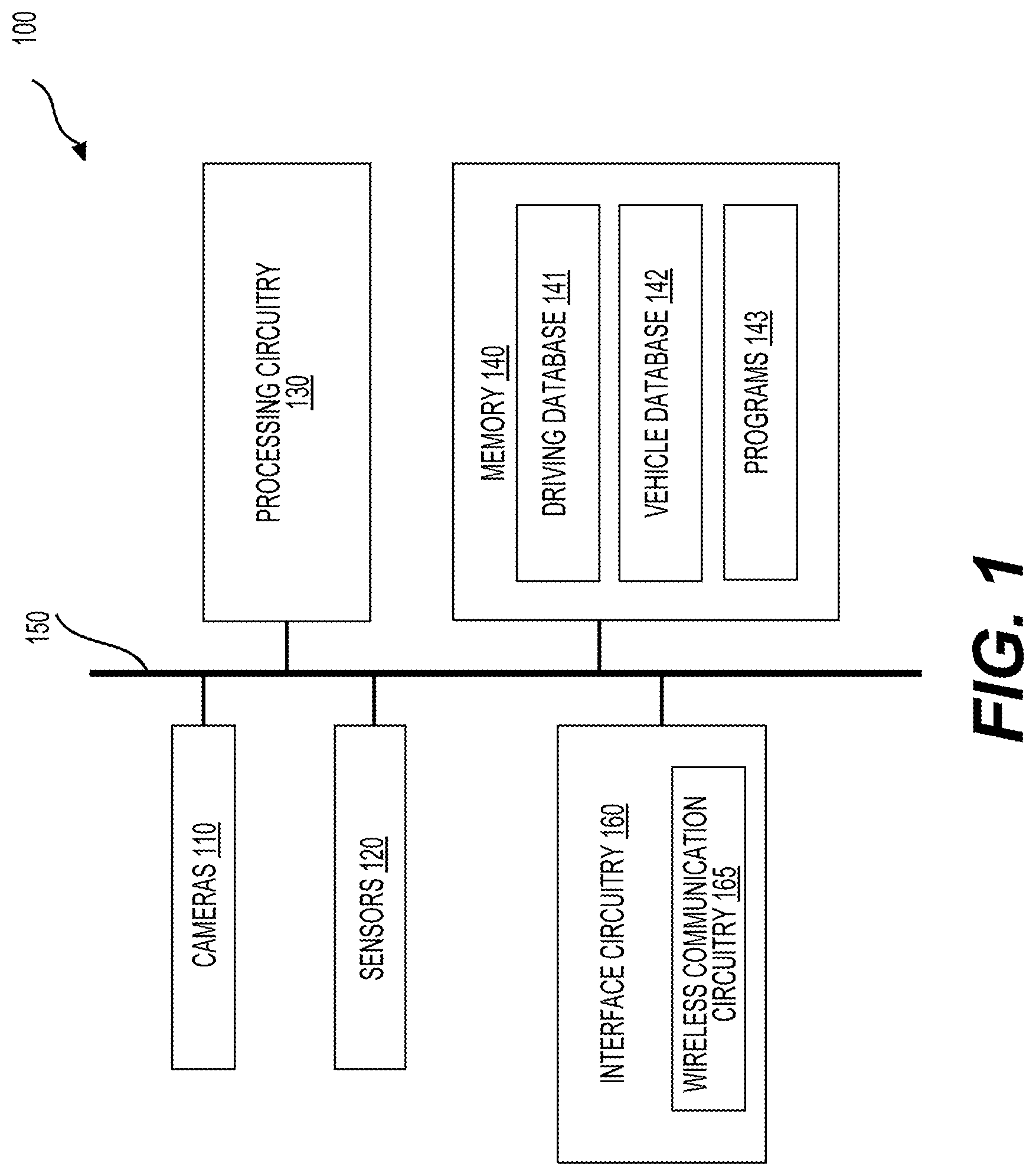 Patent US12097856 — System and method for adjusting a yielding space of a platoon — Figure 1