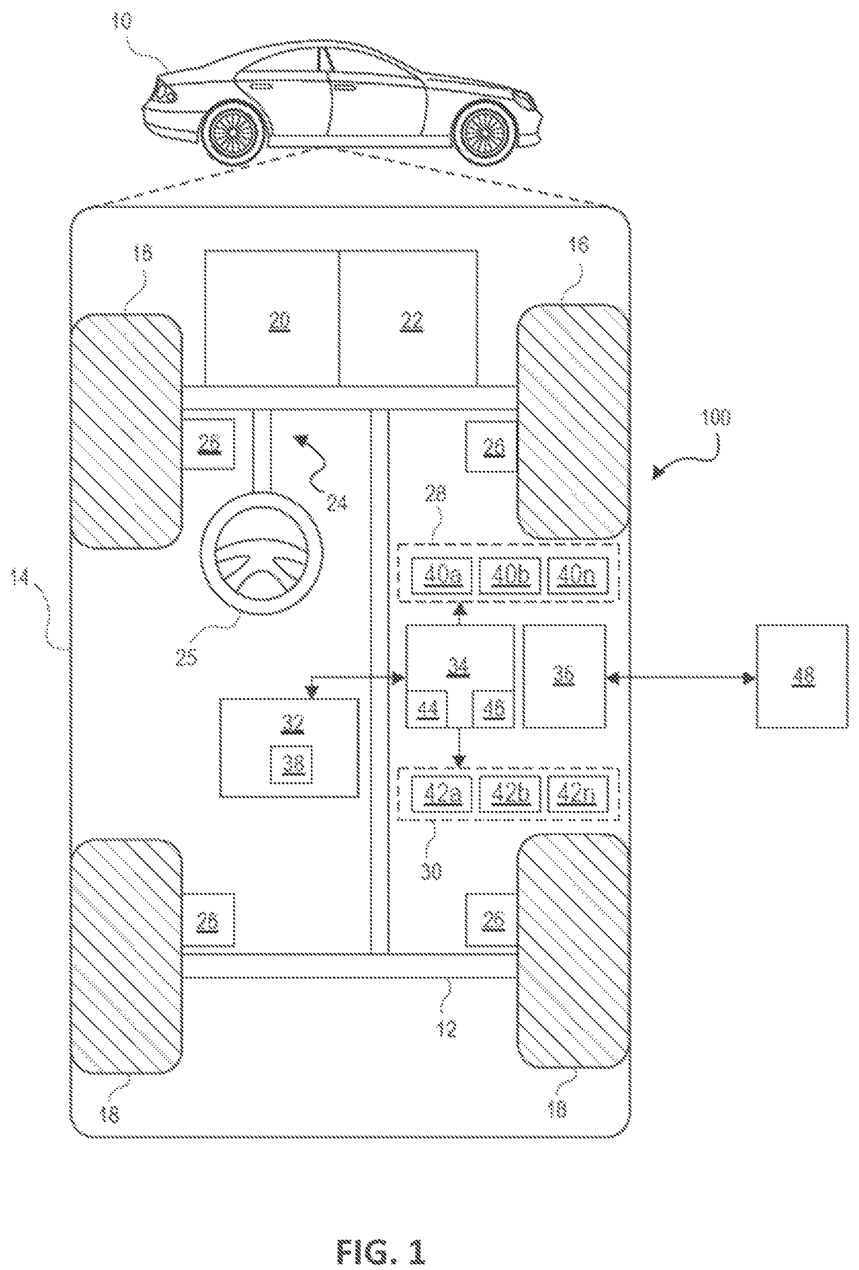 Patent US12097873 — Dynamic sensor data augmentation via deep learning loop — Figure 1
