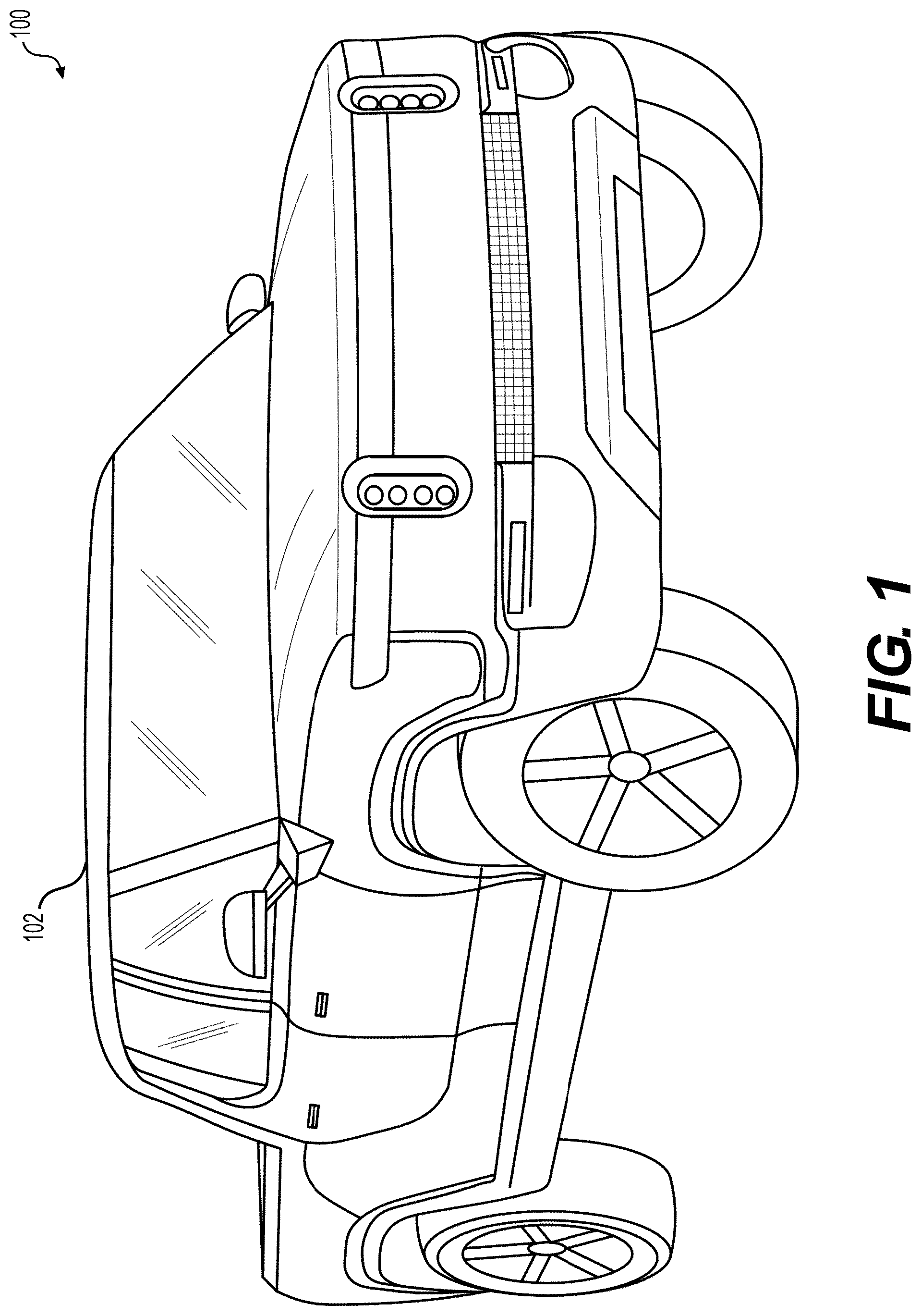 Patent US12097890 — Middleware software layer for vehicle autonomy subsystems — Figure 1