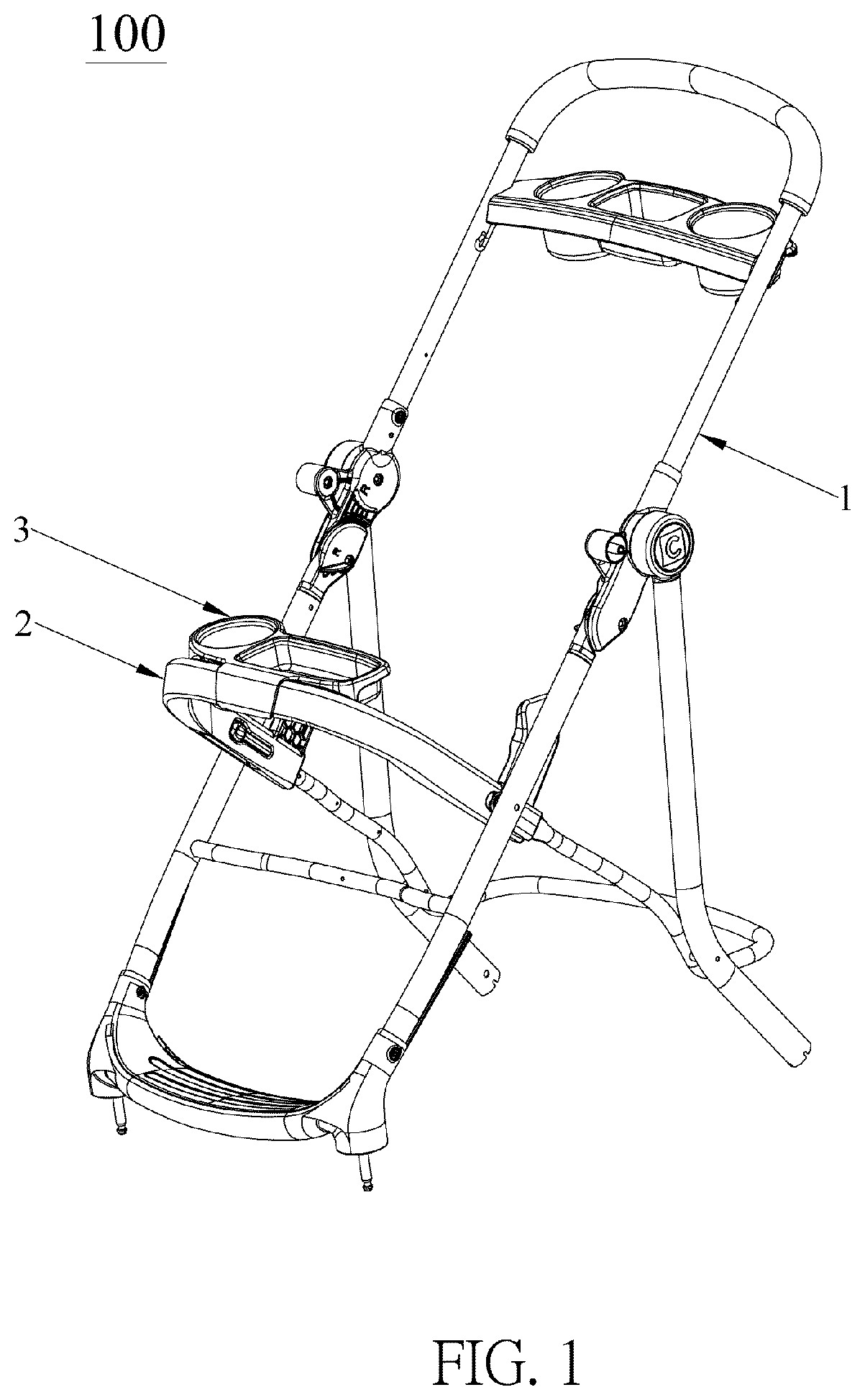 Patent US12097896 — Stroller — Figure 1