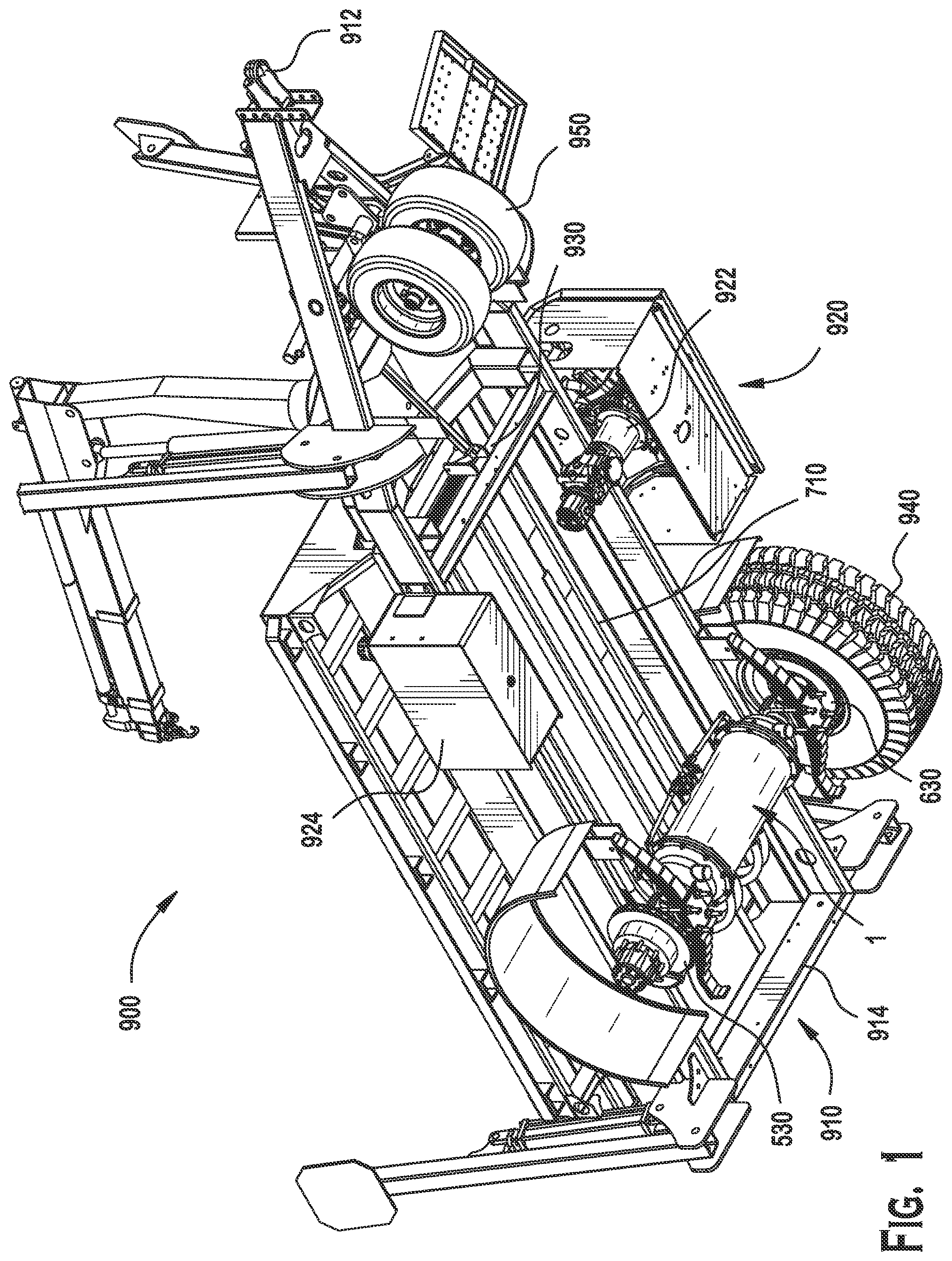 Patent US12097915 — Hydraulic drive system trailer — Figure 1