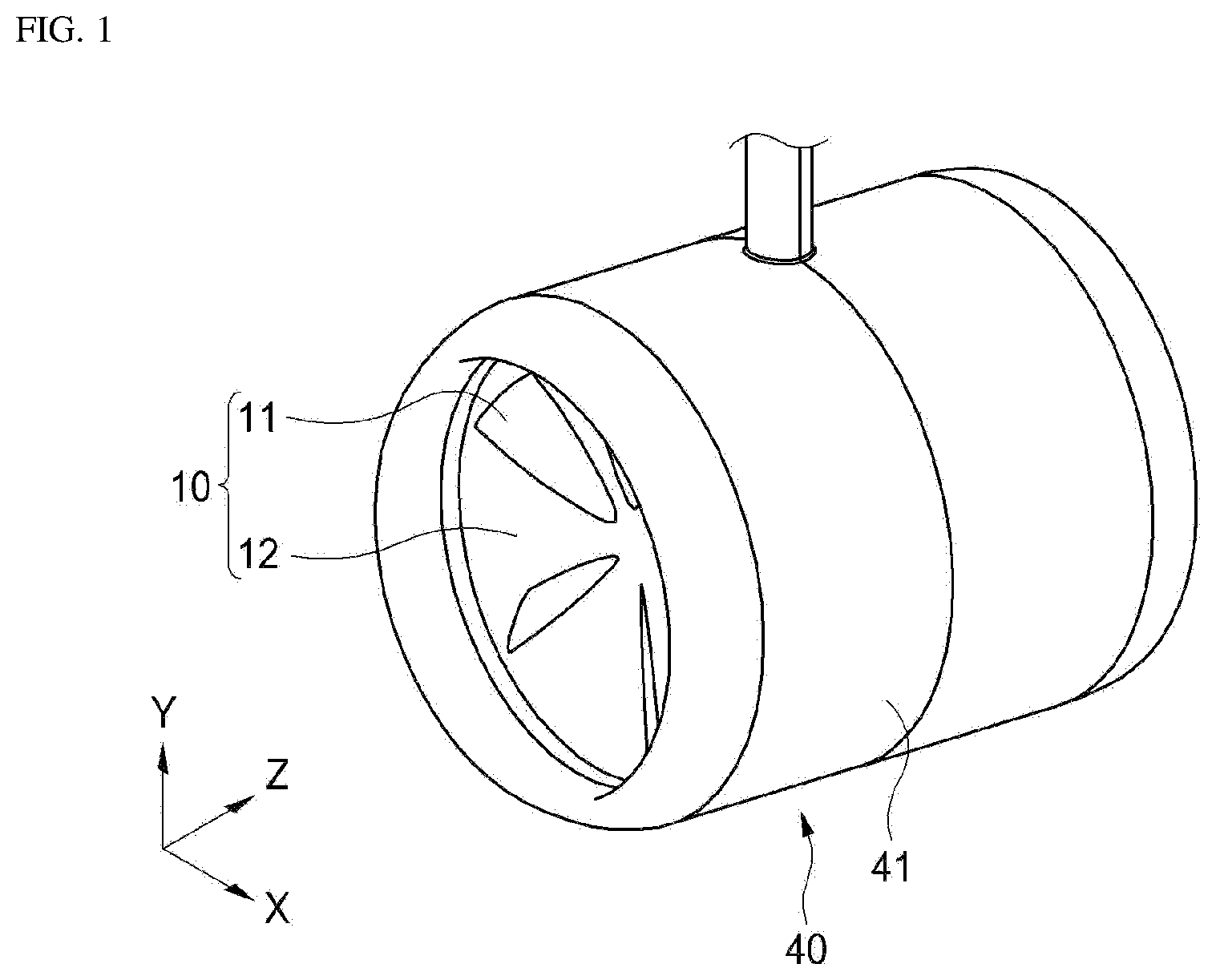Patent US12097940 — High efficiency rotating equipment having contra-rotating propeller — Figure 1