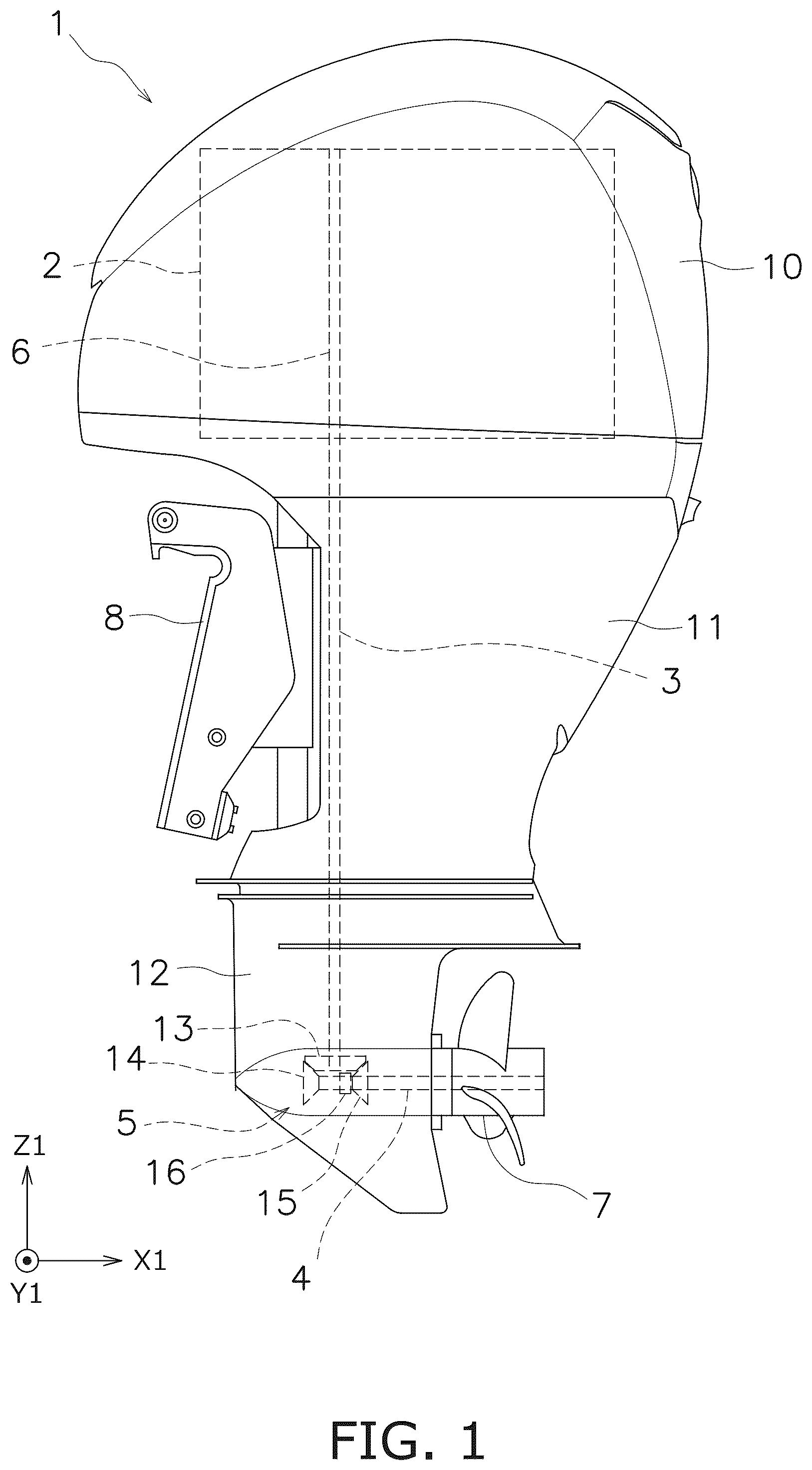 Patent US12097944 — Marine propulsion device — Figure 1
