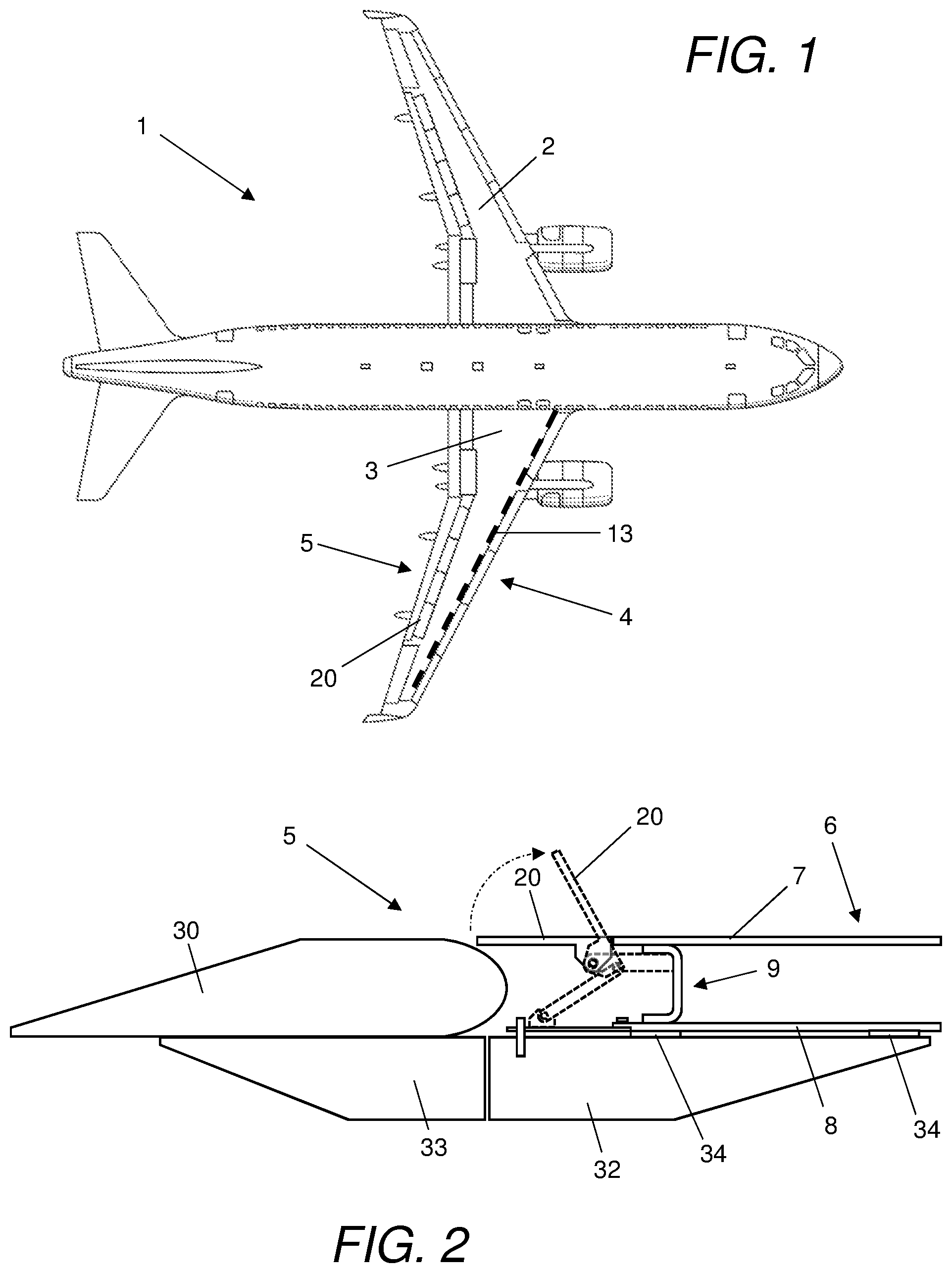 Patent US12097953 — Trailing edge panel support — Figure 1