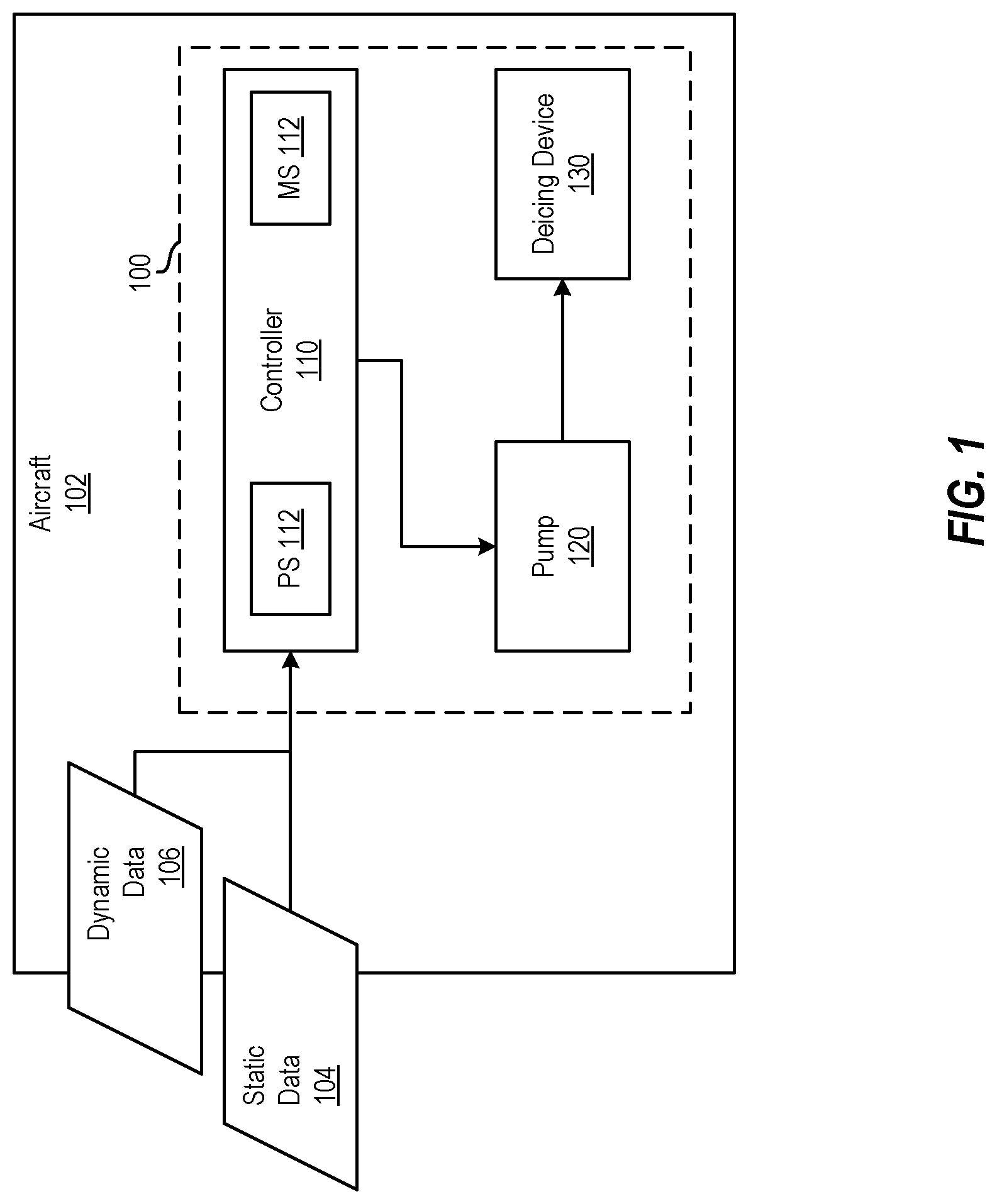 Patent US12097963 — Control of electric pump-driven deicer — Figure 1