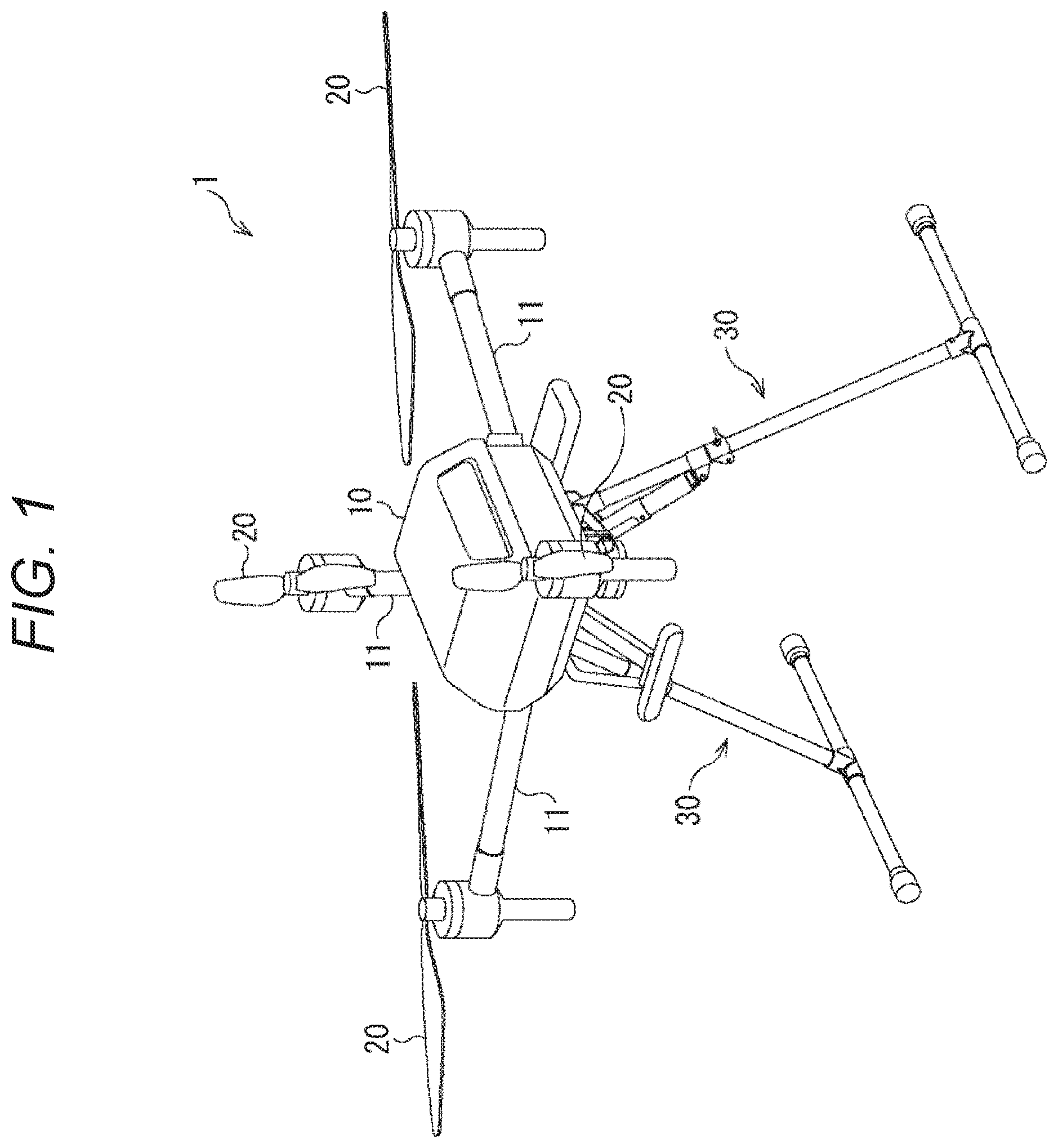 Patent US12097982 — Landing device — Figure 1