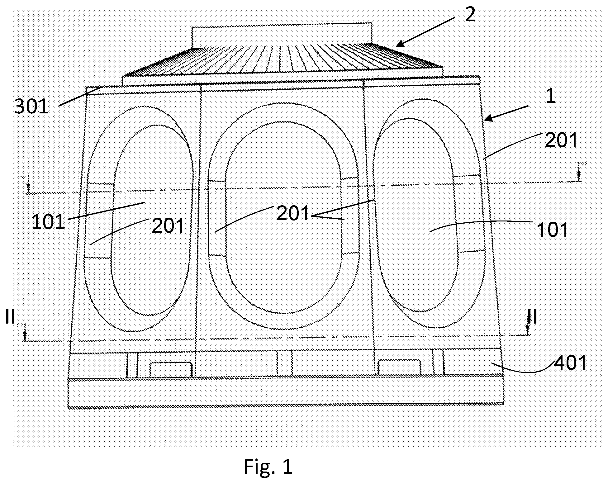 Patent US12097992 Figure 1 – Container for the storage and/or fermentation of alcoholic beverages