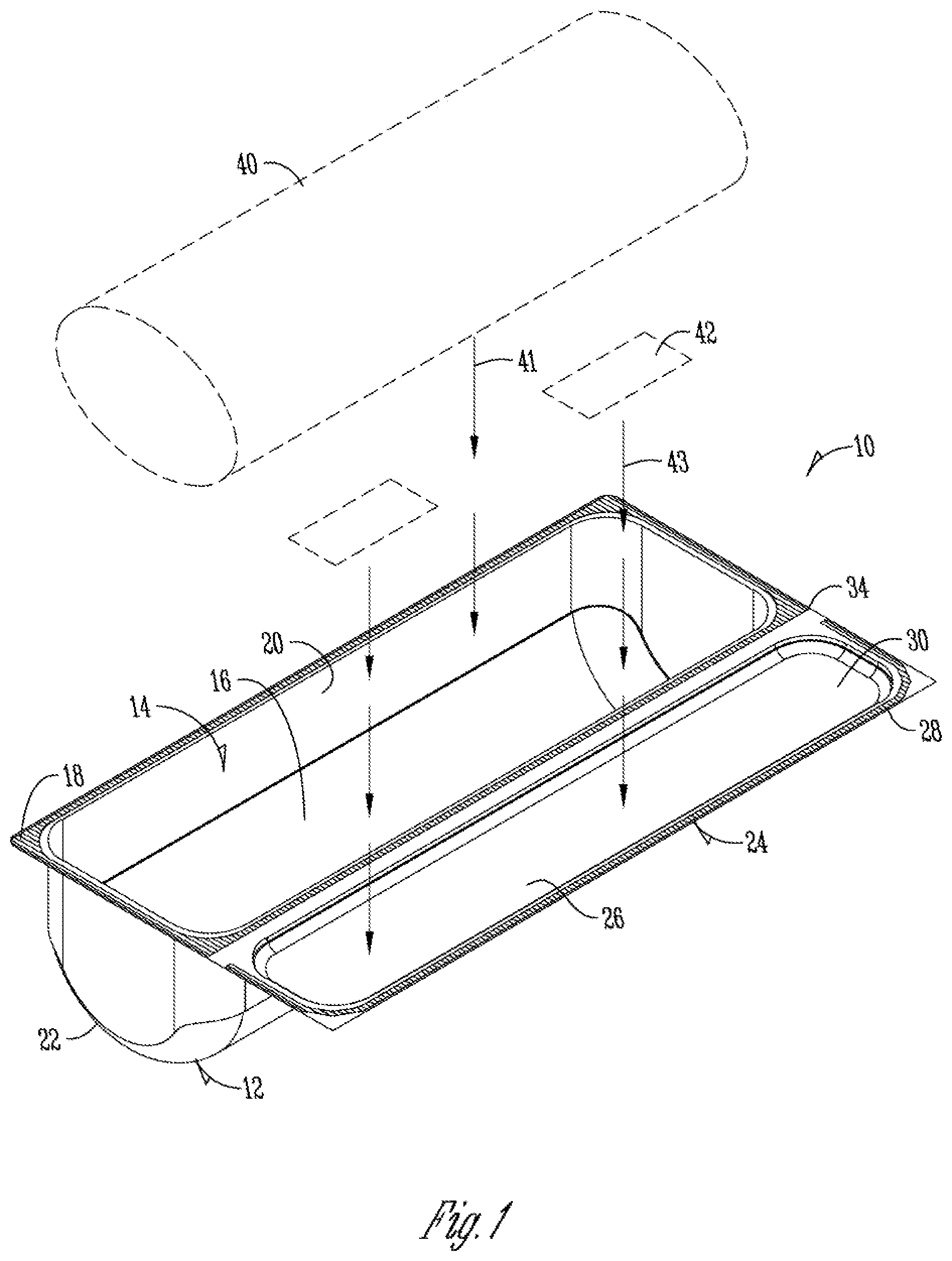 Patent US12098012 — Food product packaging — Figure 1
