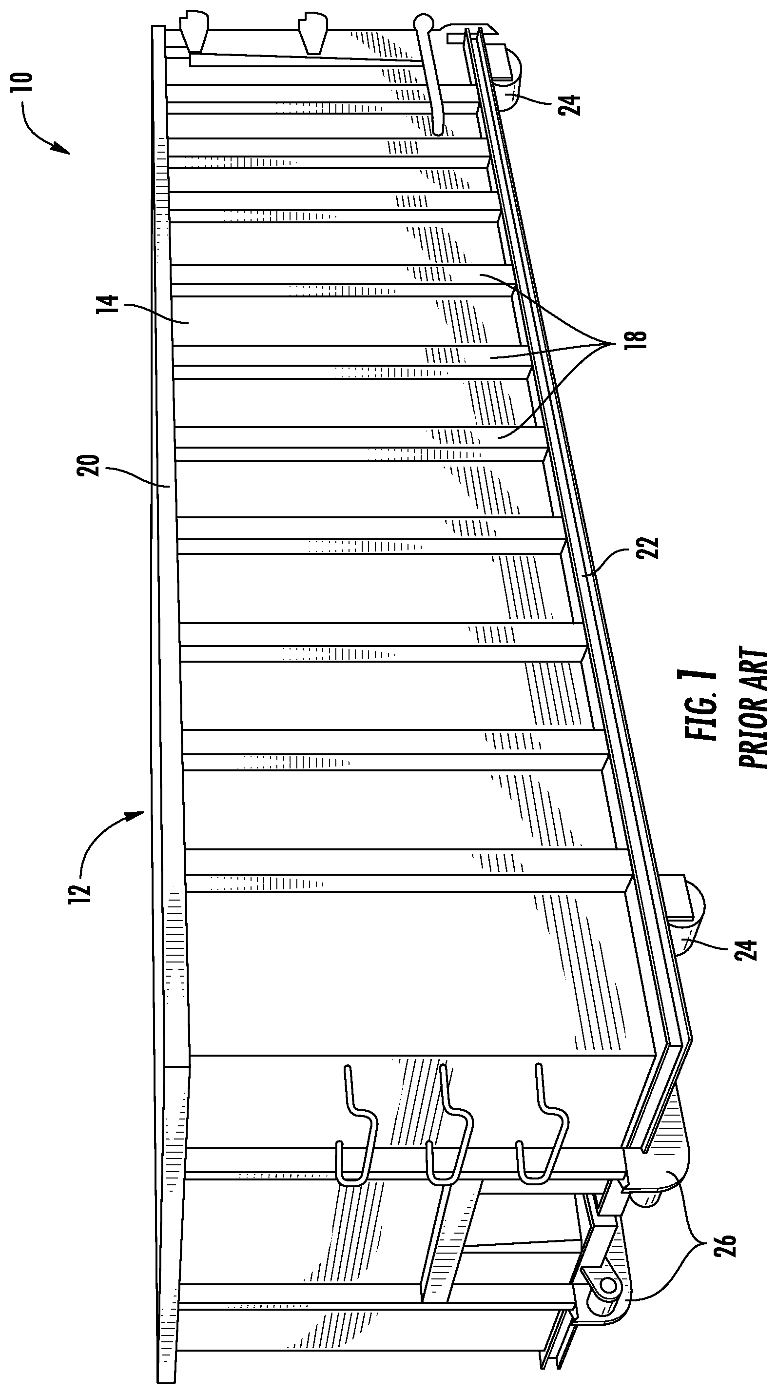 Patent US12098024 Figure 1 – Refuse container having modular side walls