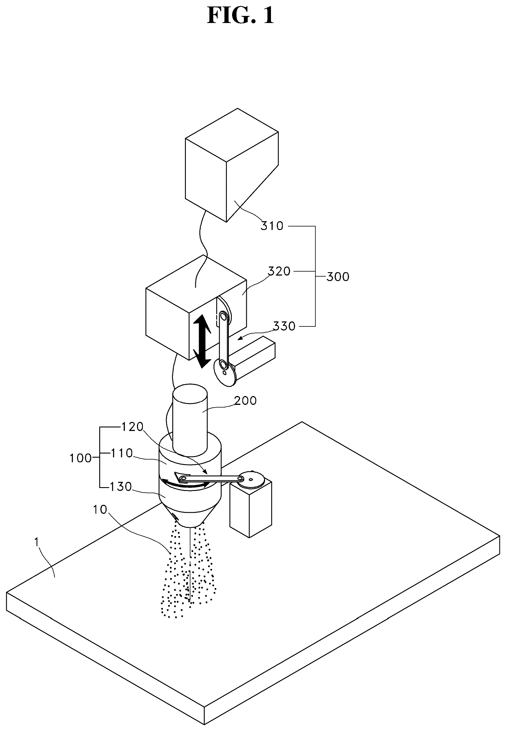 Patent US12098040 — Supply device — Figure 1