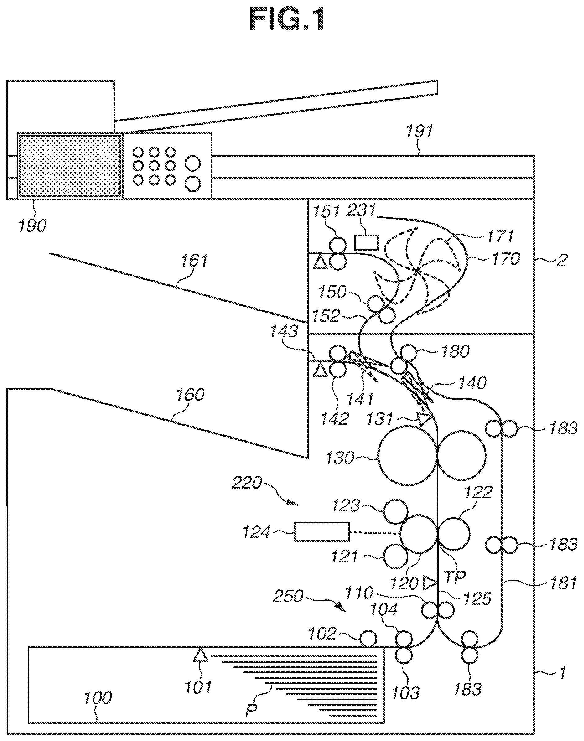 Patent US12098043 — Image forming apparatus — Figure 1