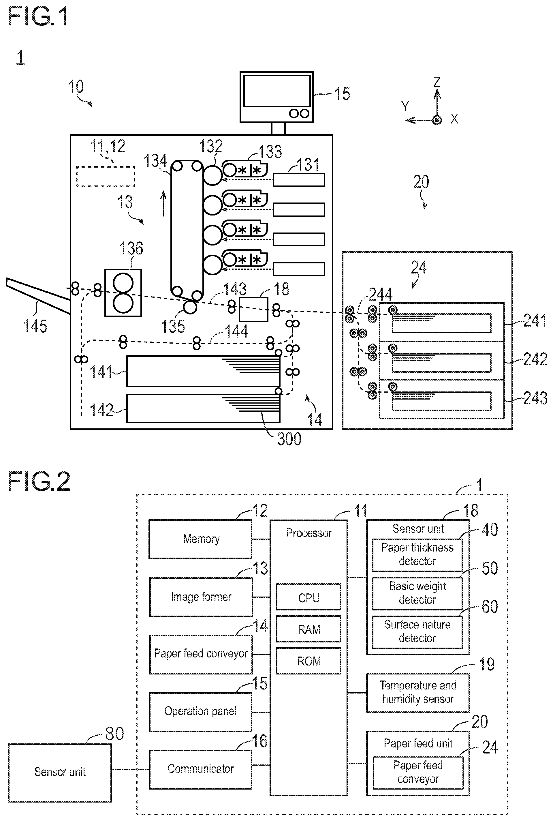 Patent US12098051 — Image forming apparatus, printing method, and computer-readable recording medium that has stored control program — Figure 1