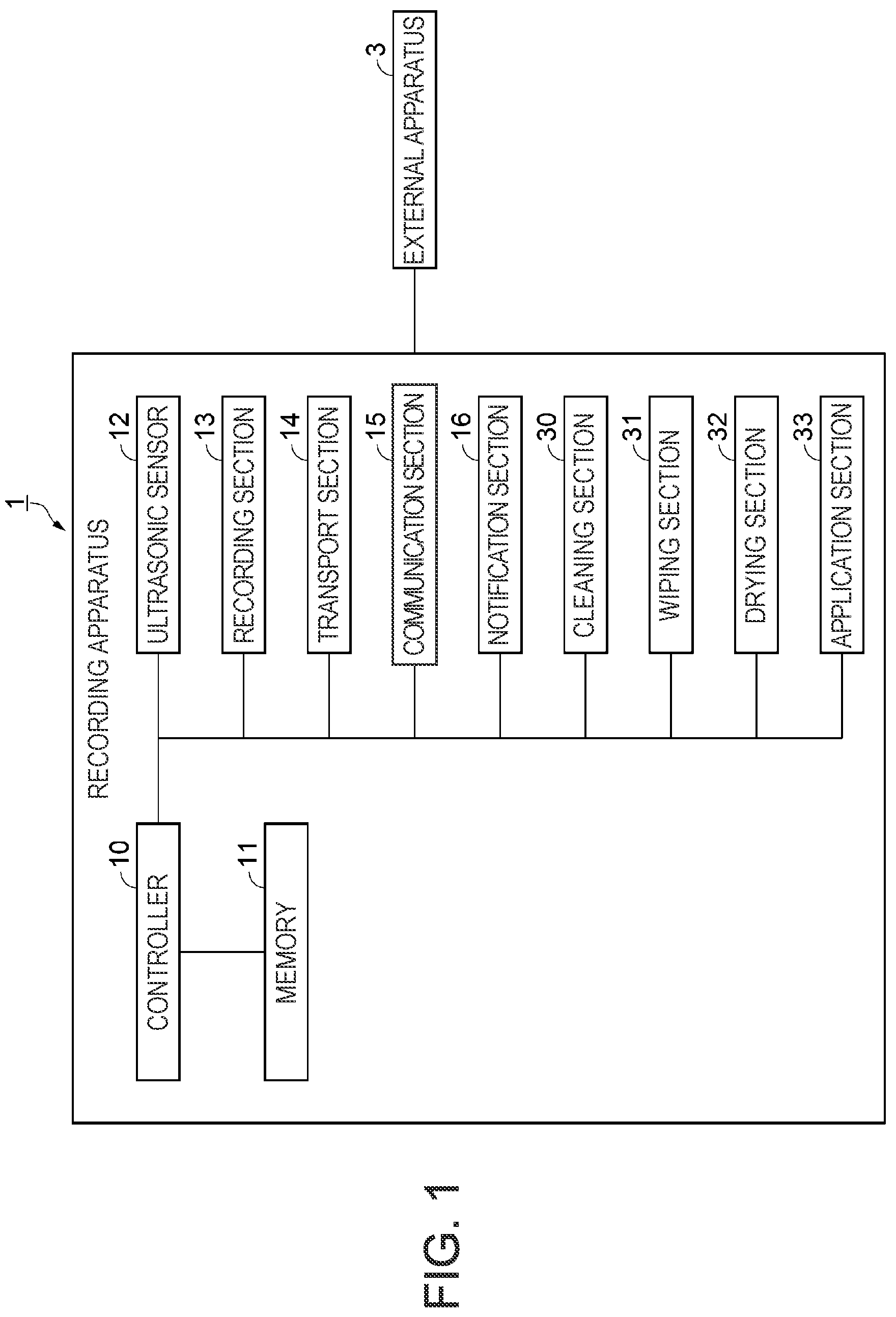 Patent US12098054 — Recording apparatus and transport apparatus — Figure 1