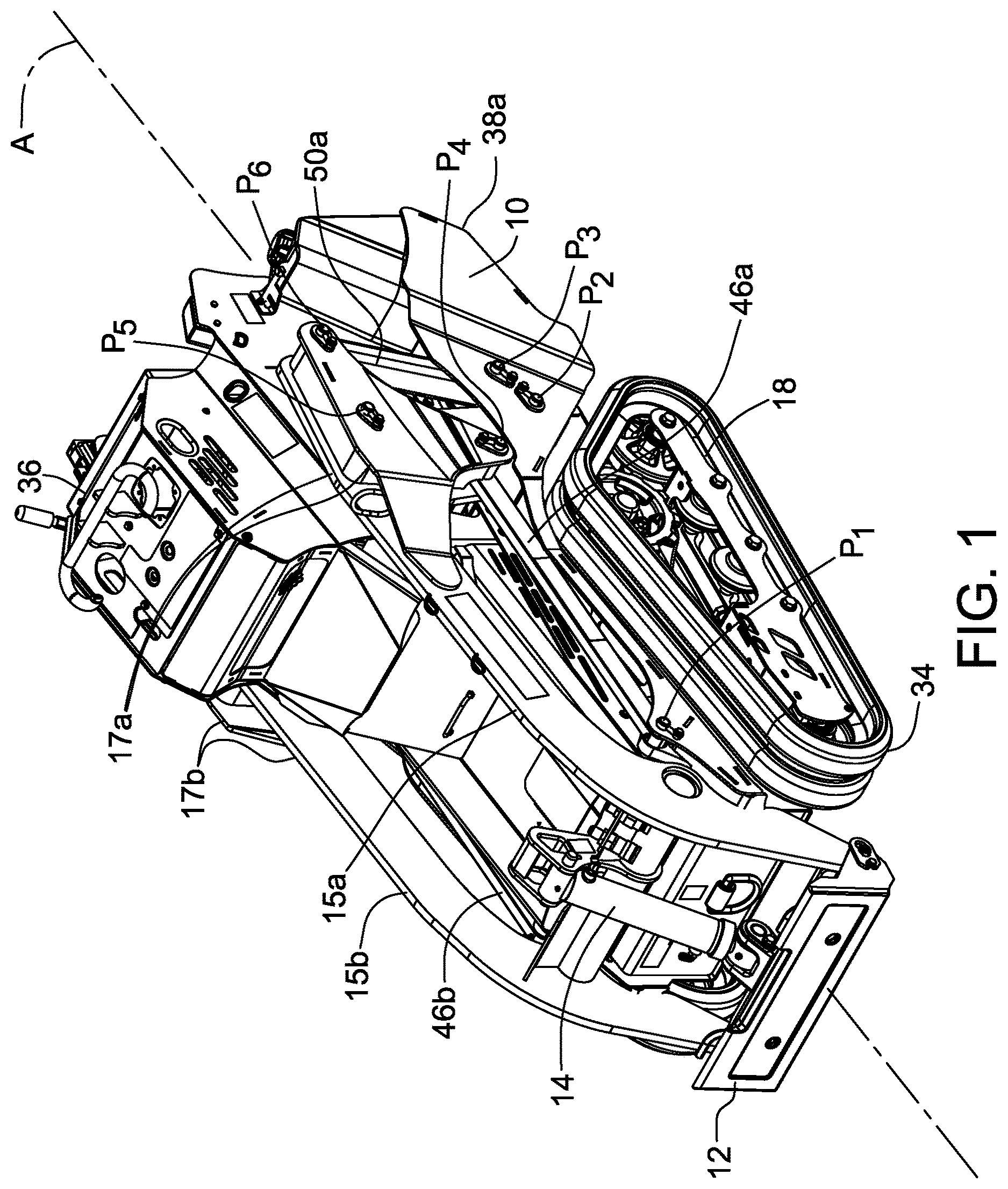 Patent US12098063 — Compact tool carrier and mainframes for a self-propelled machine — Figure 1