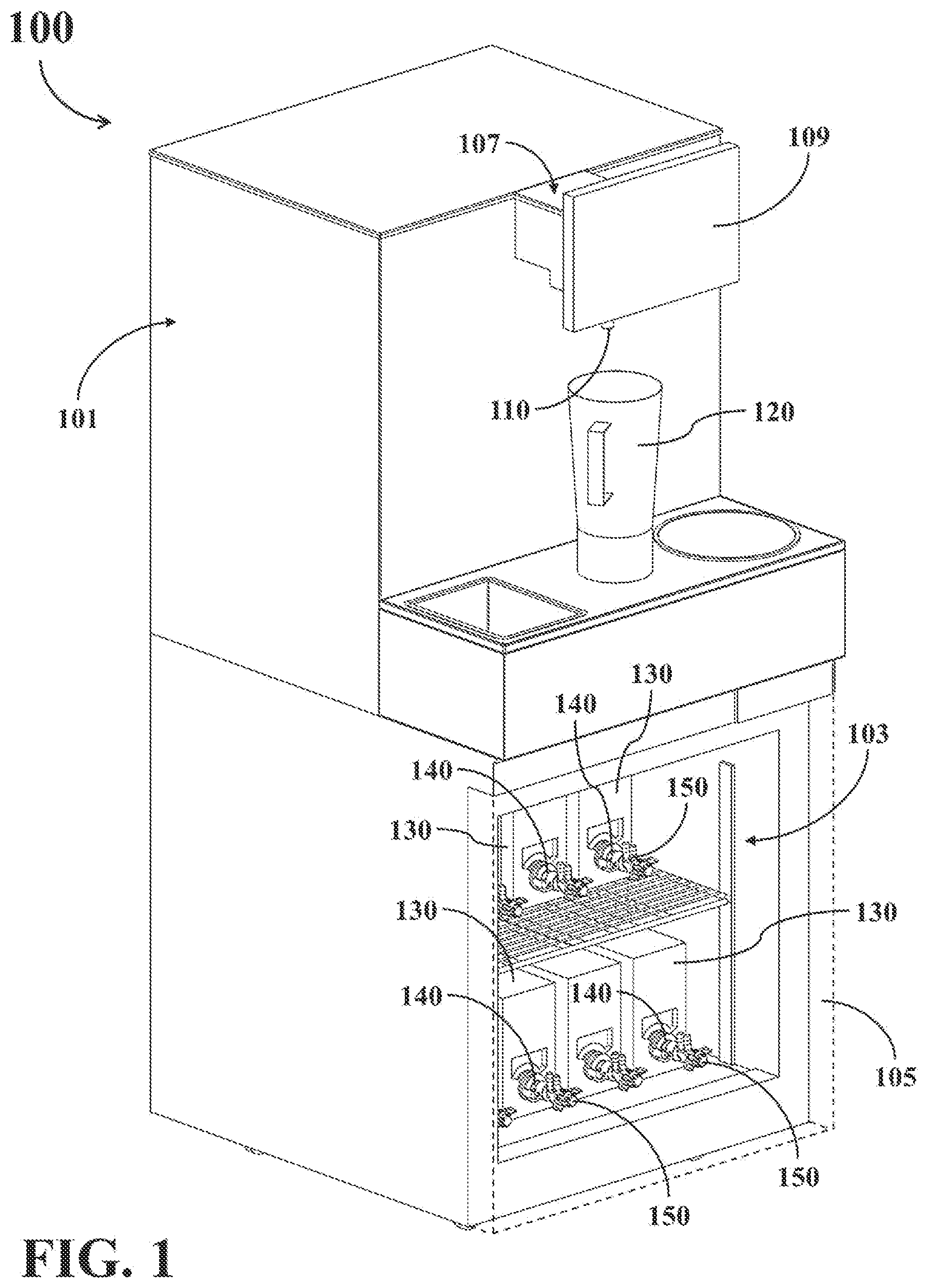 Patent US12098065 — Dual-mode fluid connector having rotatable element and supporting different operating modes — Figure 1
