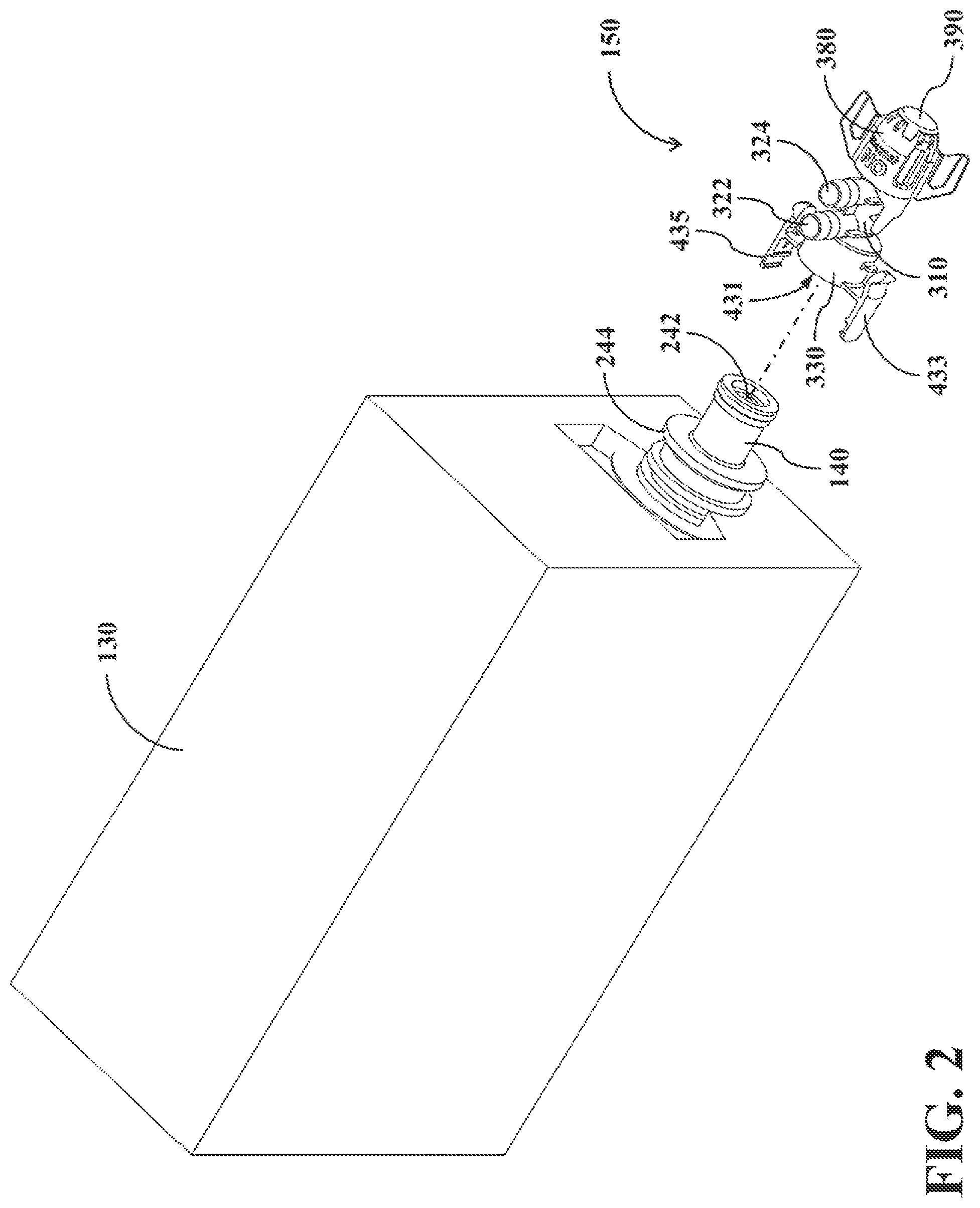 Patent US12098065 Figure 2 – Dual-mode fluid connector having rotatable element and supporting different operating modes