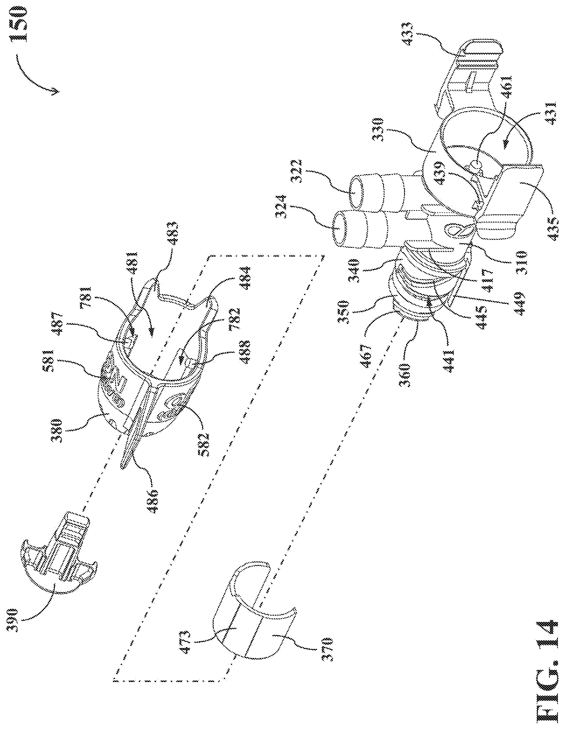 Patent US12098065 Figure 14 – Dual-mode fluid connector having rotatable element and supporting different operating modes