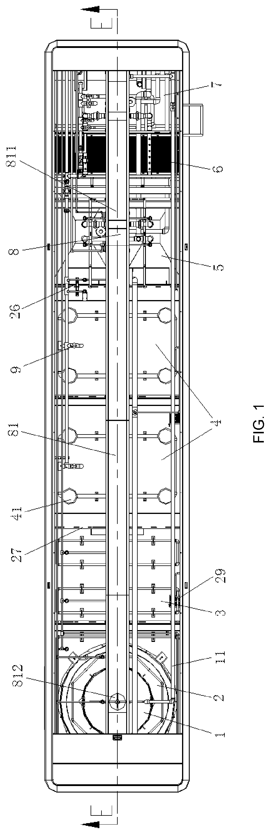 Patent US12098086 — Device for advanced nitrogen and phosphorus removal in sewage treatment — Figure 1