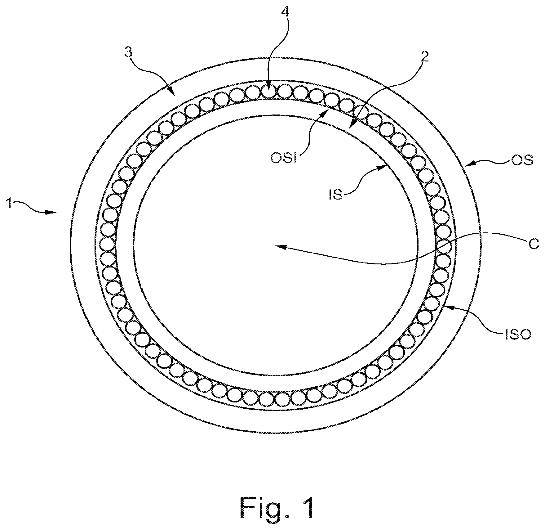 Patent US12098088 — Element for a preform, a fiber production method and an optical fiber drawn from the preform — Figure 1