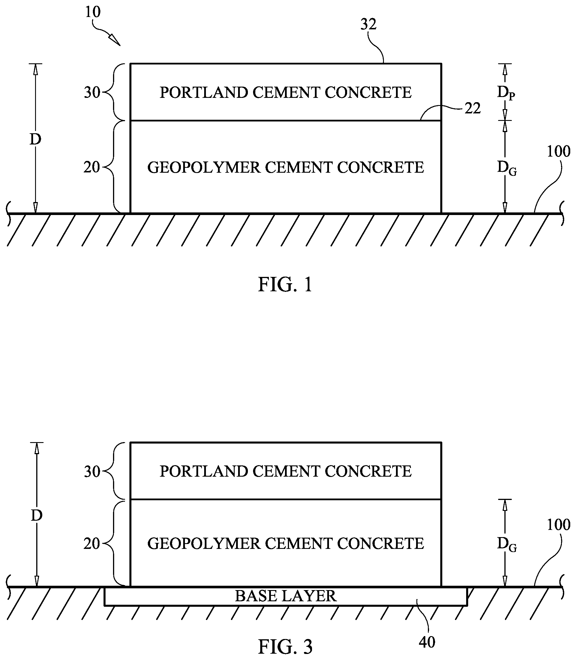 Patent US12098102 Figure 1 – Carbon-footprint-reduced concrete slab on ground system and method for constructing same