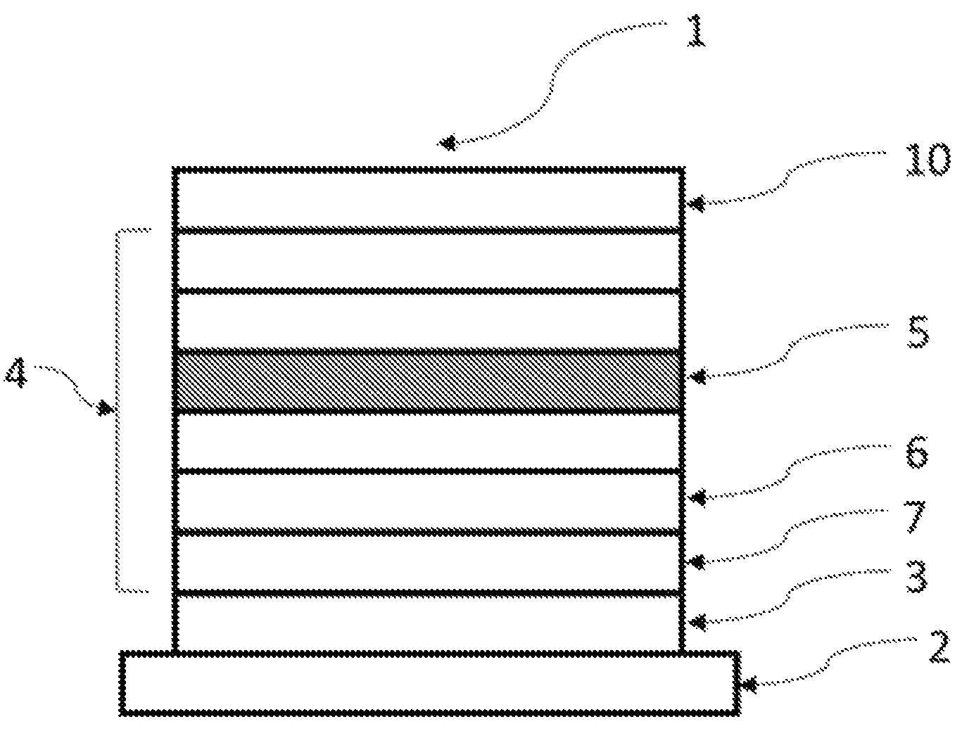 Patent US12098128 — Compound, and organic electroluminescence device and electronic apparatus using the same — Figure 1