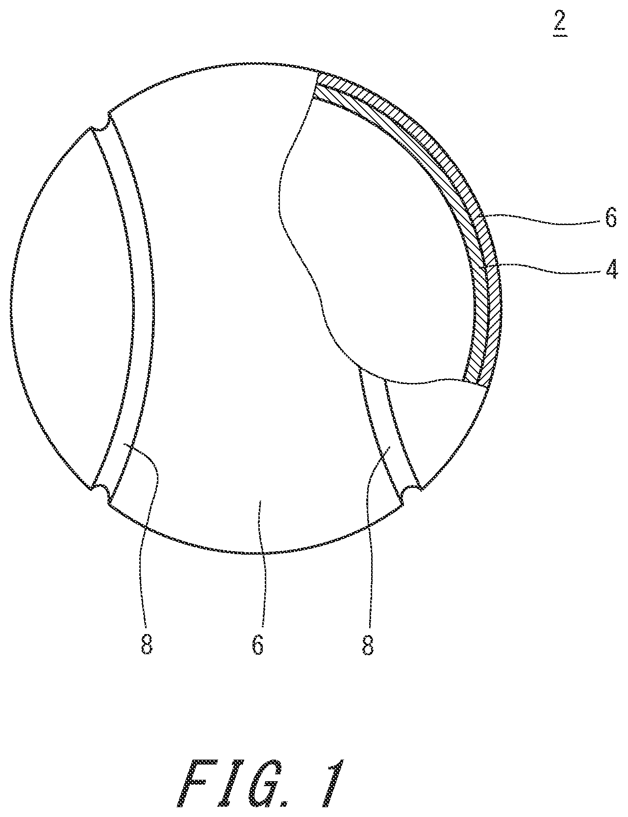 Patent US12098302 — Aqueous adhesive for tennis ball — Figure 1