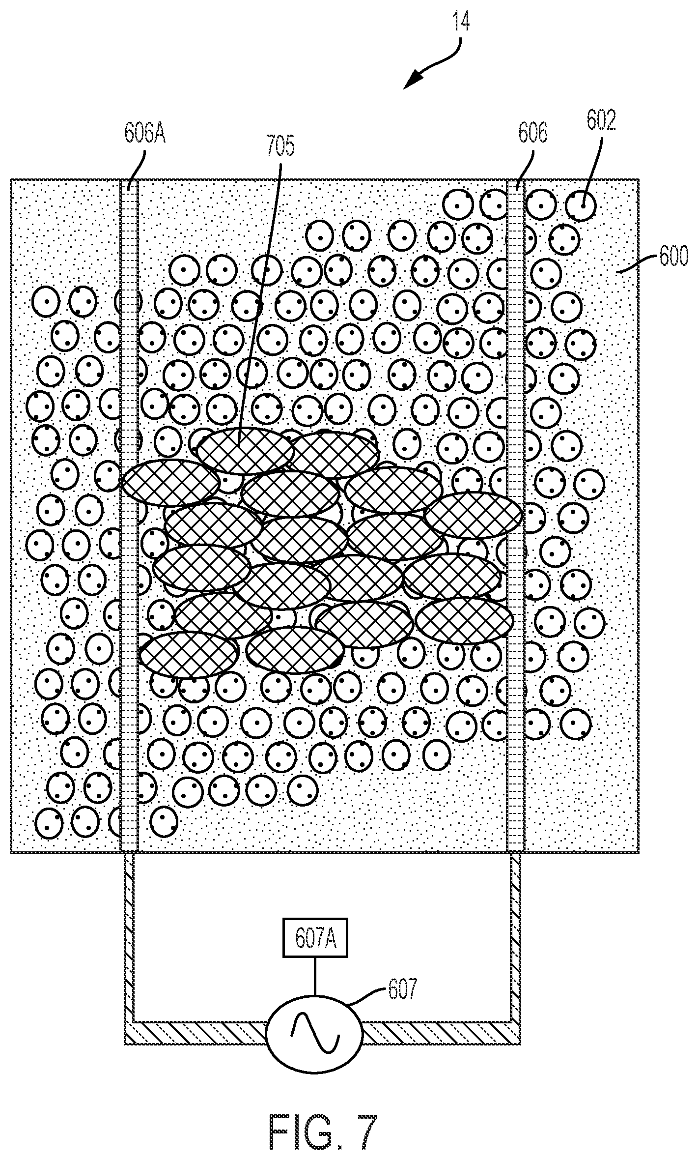 Patent US12098415 Figure 8 – Cell culturing structure including growth medium and non-growth medium
