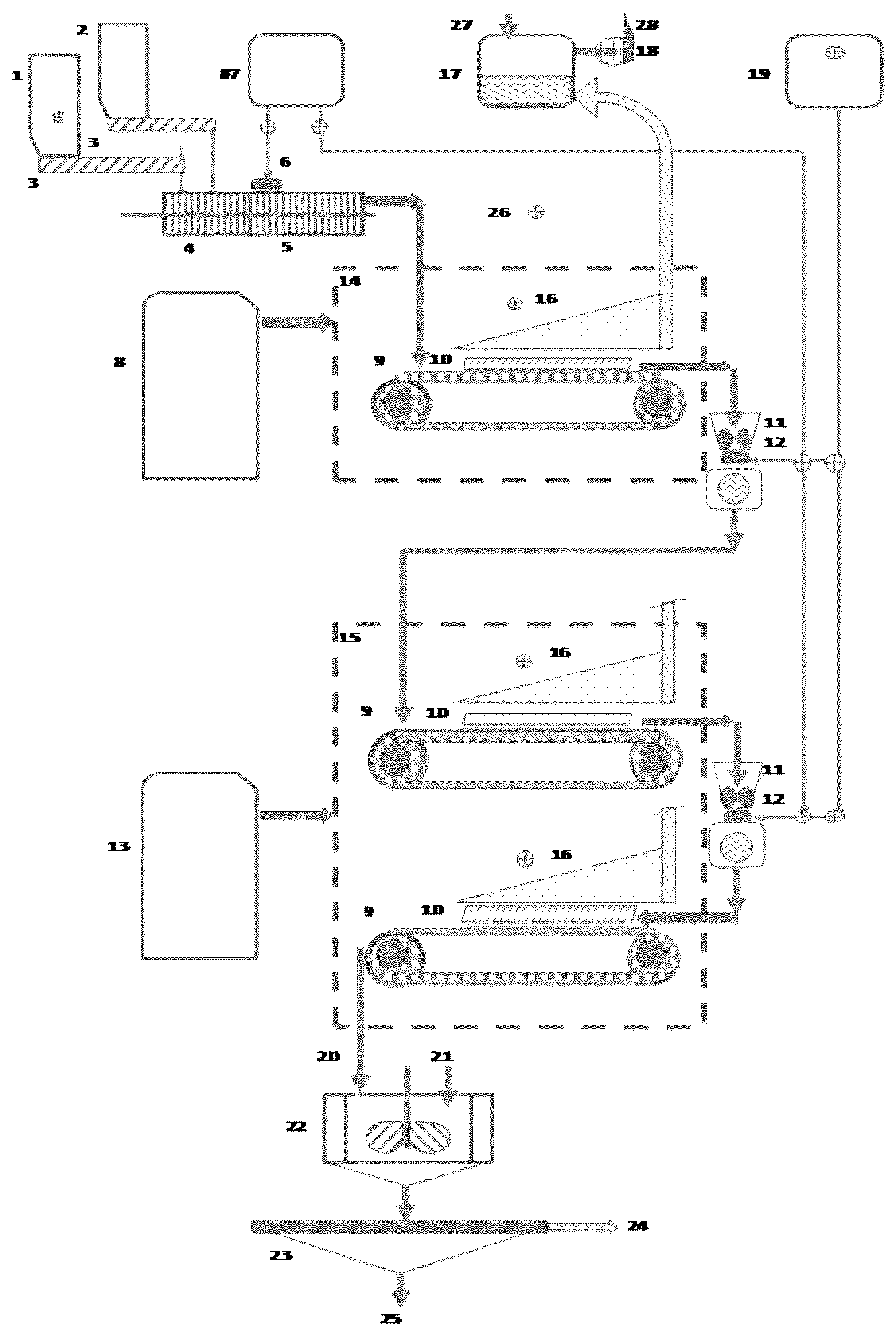 Patent US12098443 — System and method for solubilising in an aqueous medium elements contained in a sulfide ore concentrate — Figure 1