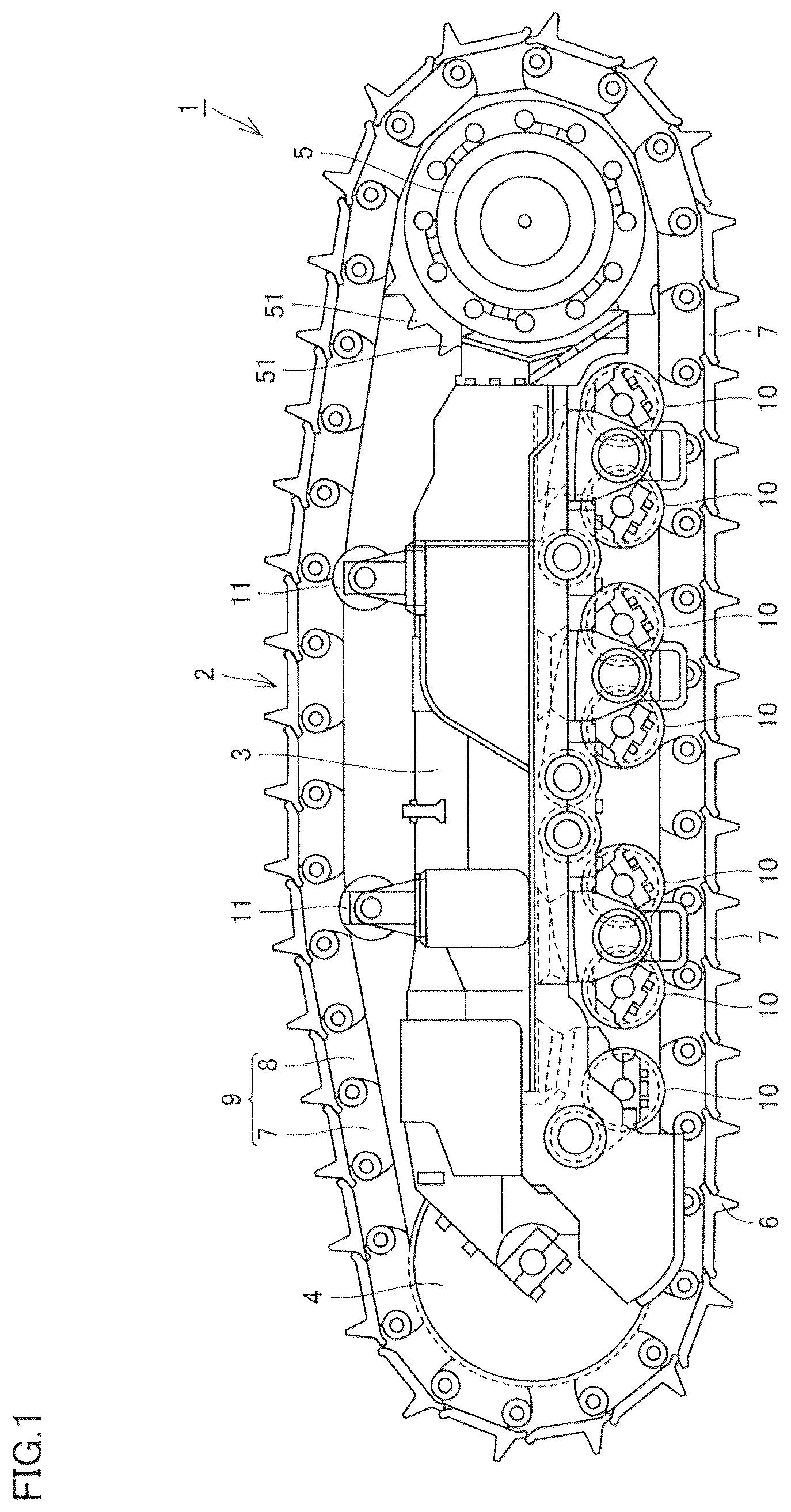 Patent US12098450 Figure 1 – Tracked undercarriage component, and method for producing the same