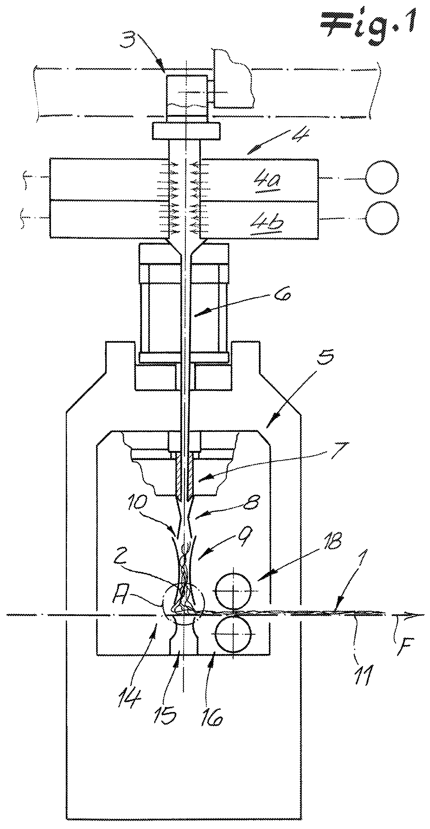 Patent US12098480 — Methods of making a nonwoven from continuous filaments — Figure 1