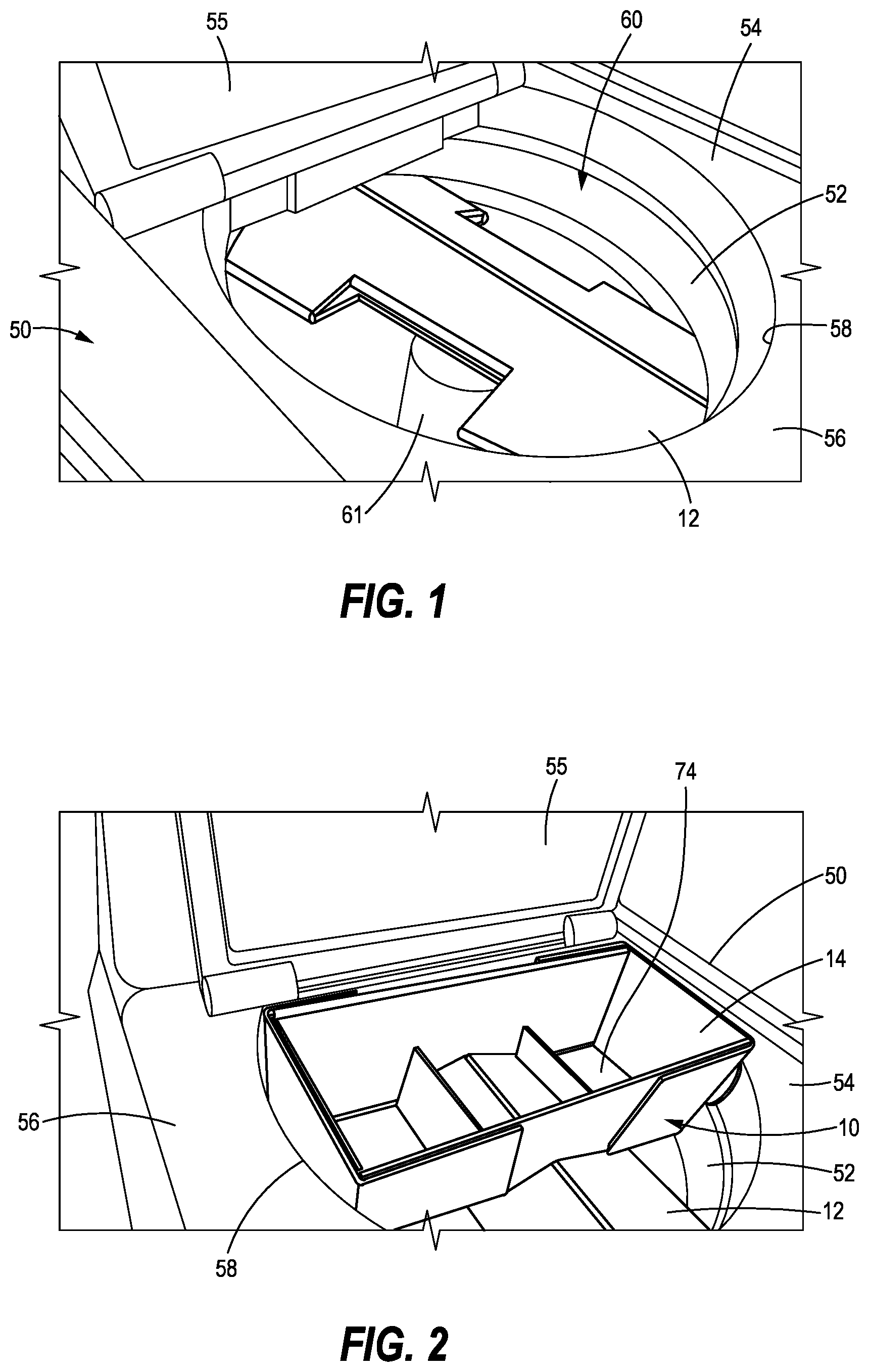 Patent US12098491 — Two component tub support system — Figure 1