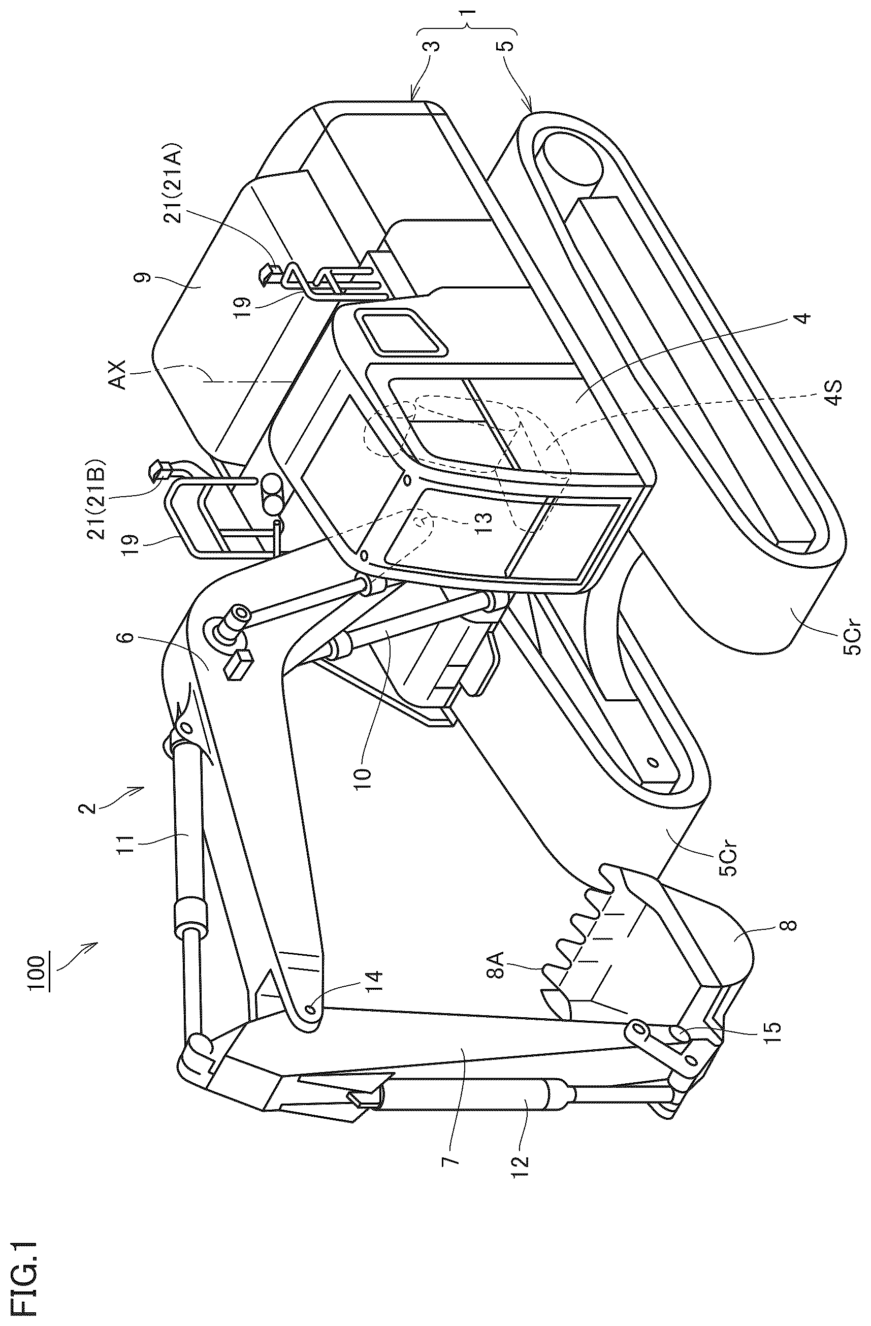 Patent US12098515 — Work machine and method for controlling the same — Figure 1