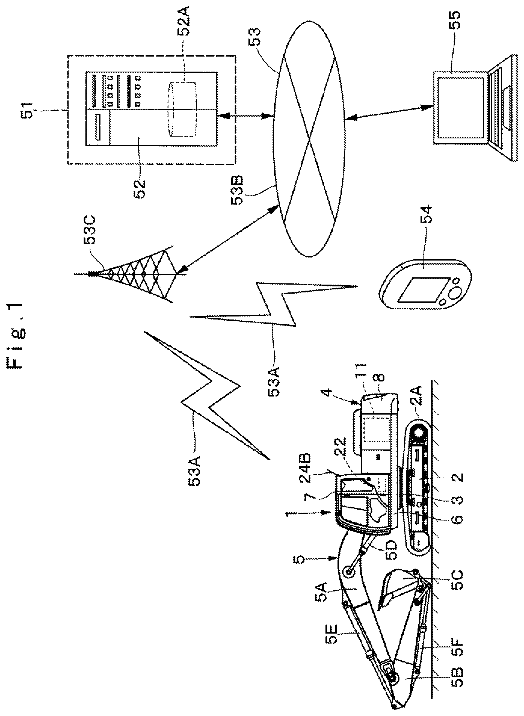 Patent US12098522 — Electricity storage device management computer for a construction machine — Figure 1
