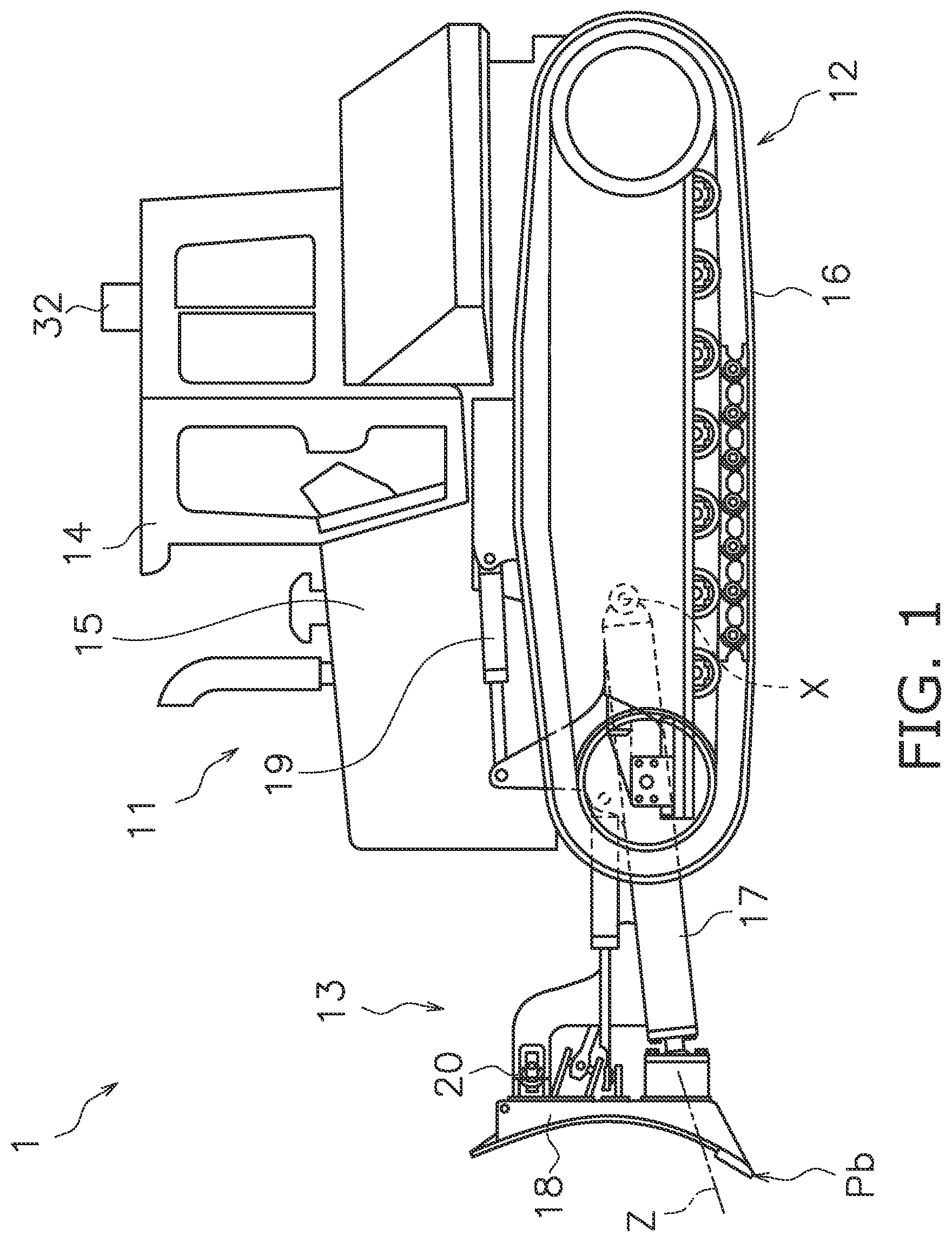 Patent US12098526 — System and method for automatically controlling work machine including work implement — Figure 1