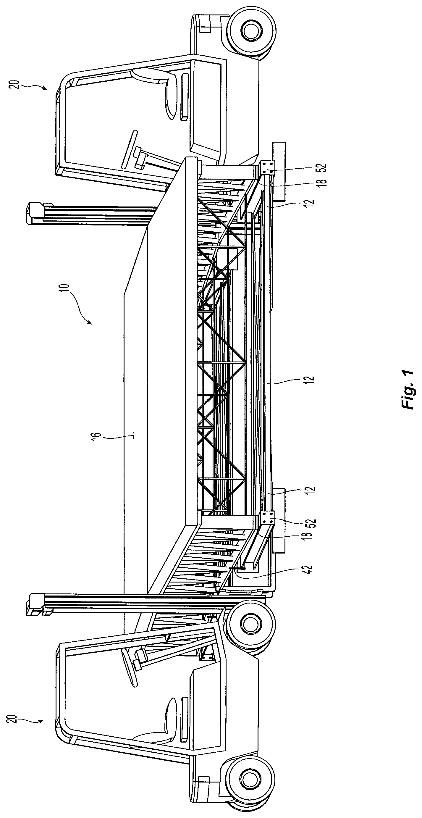 Patent US12098537 — Modular clearspan building, and modular building sections and construction methods therefor — Figure 1