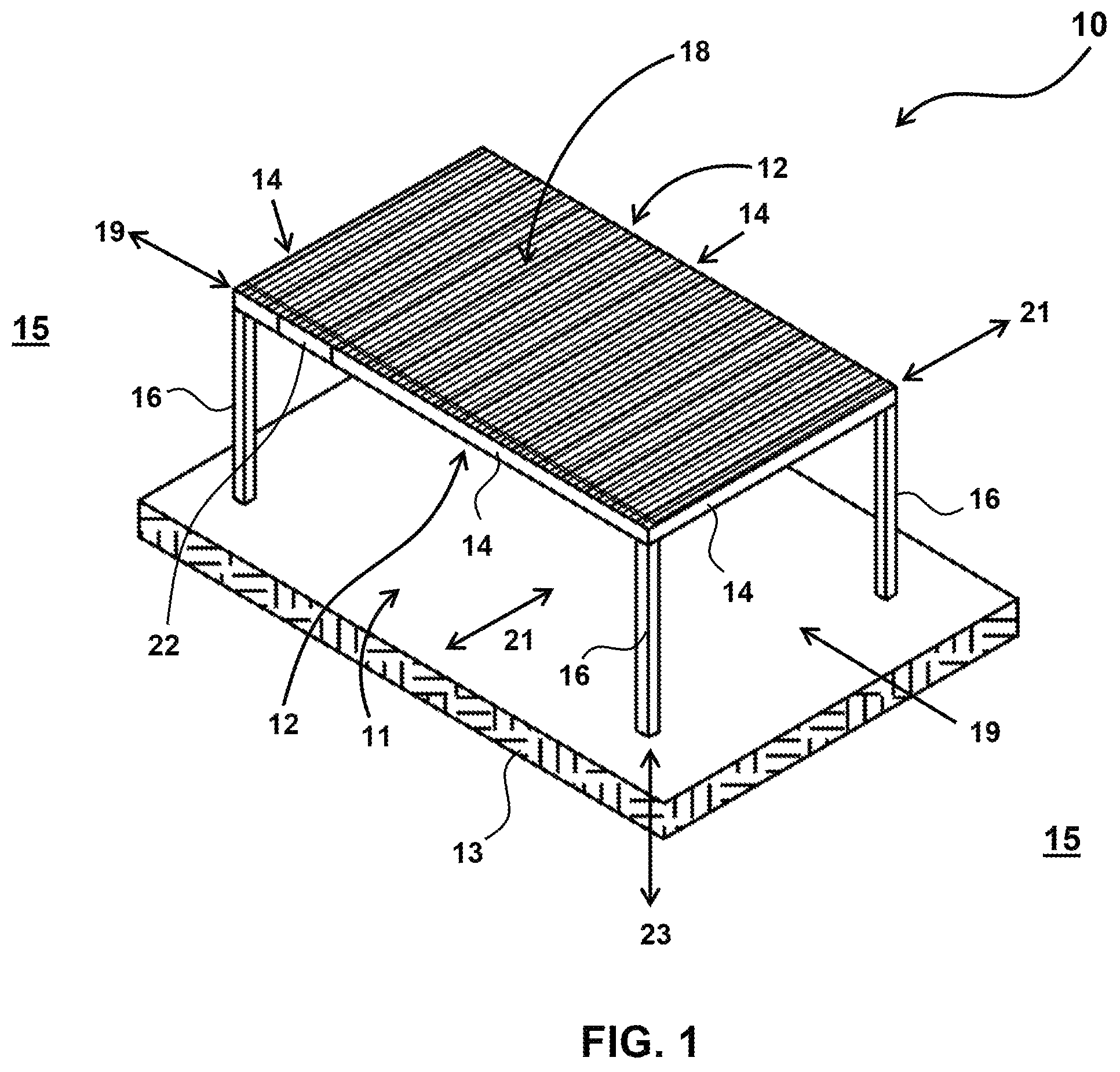 Patent US12098553 — Panel coupling and rotation system — Figure 1