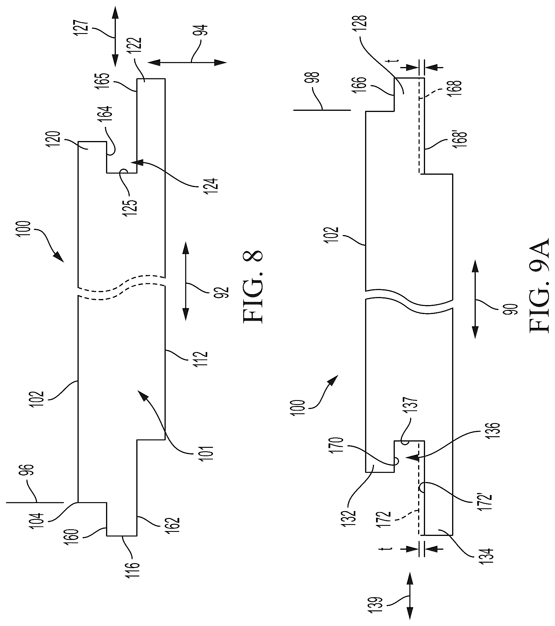 Patent US12098559 Figure 7 – Panel locking system and panels therefor