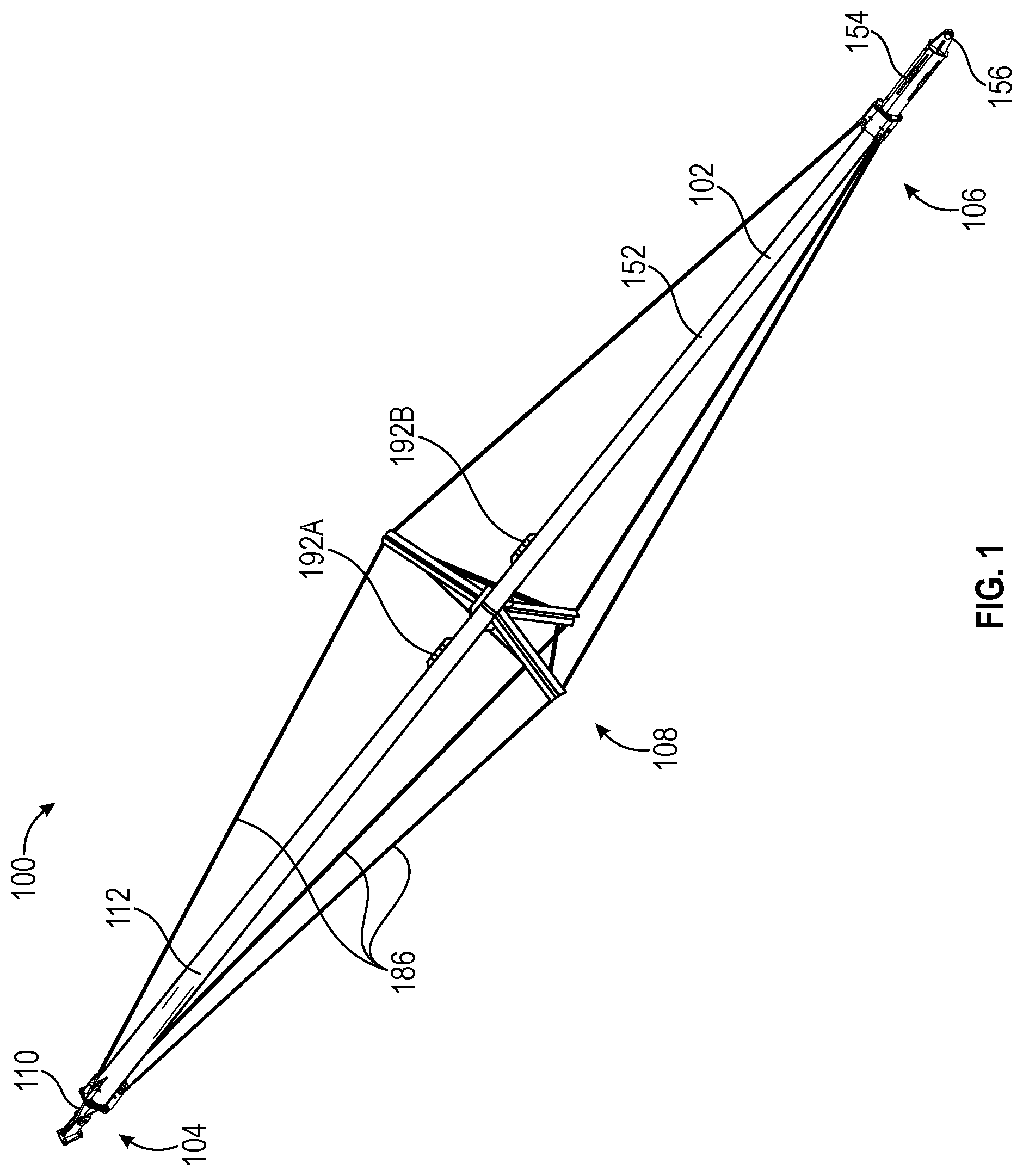 Patent US12098561 — Temporary brace system for a structure — Figure 1