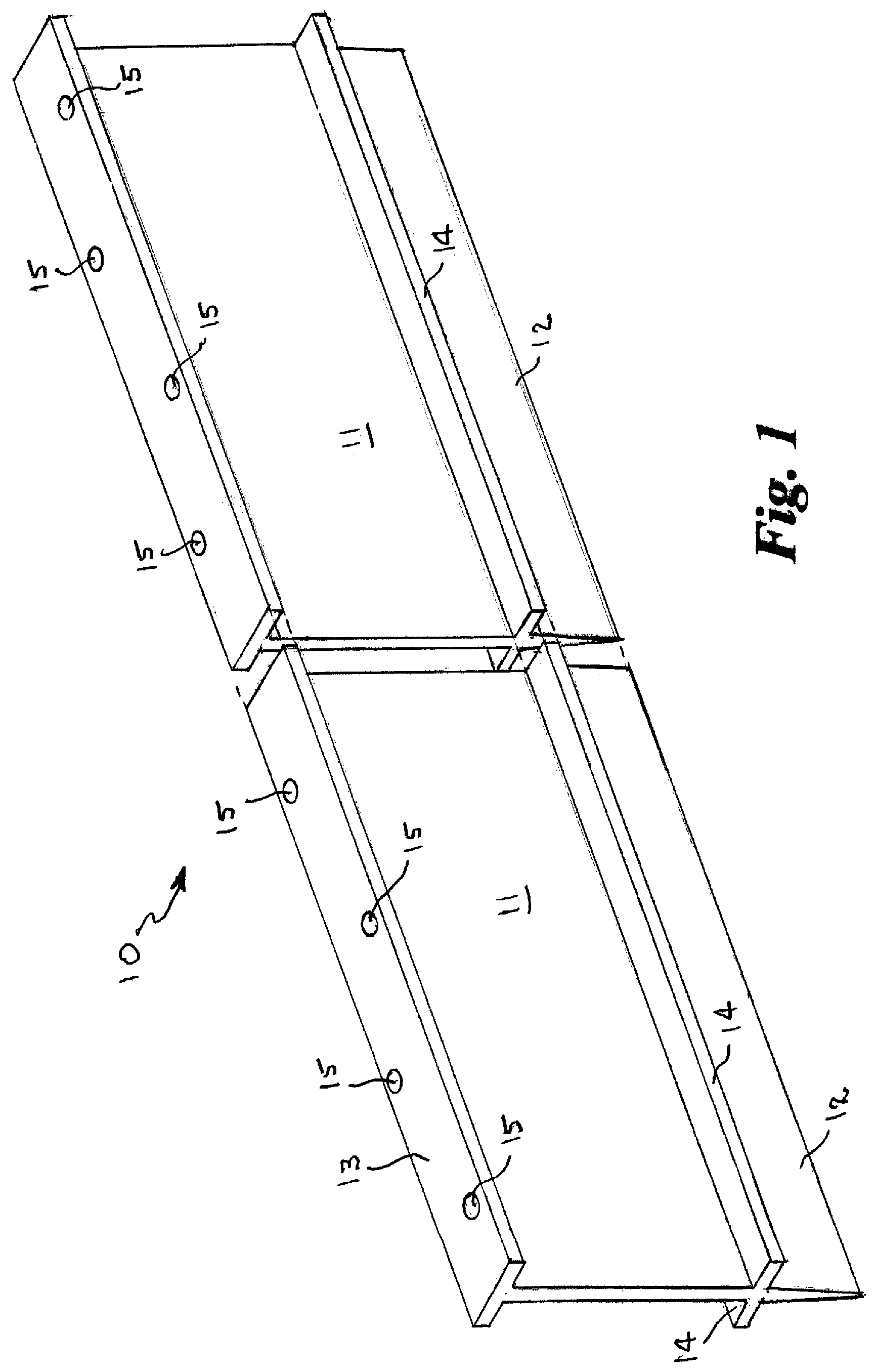 Patent US12098566 — Trimmer line shield for chain link fences — Figure 1