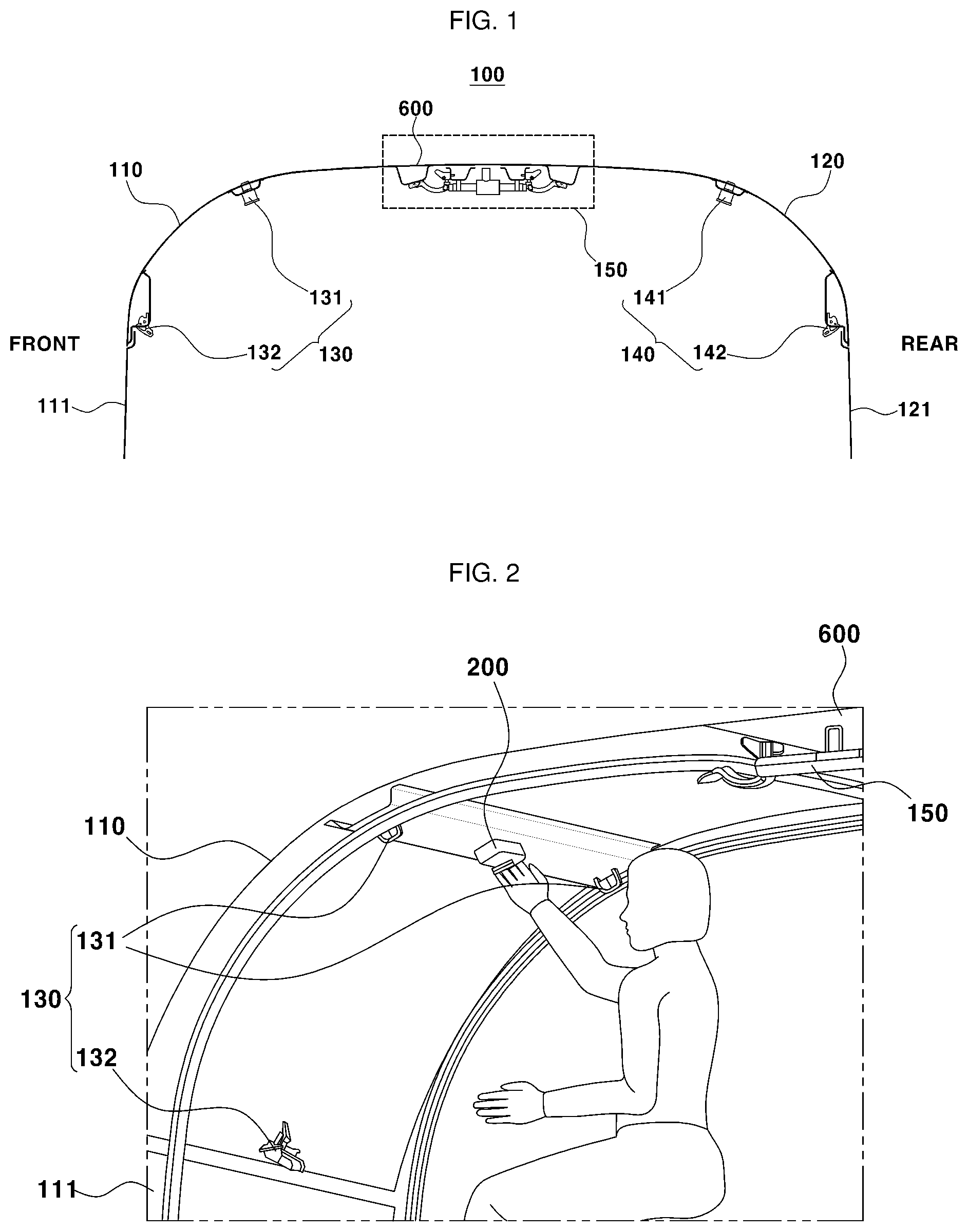 Patent US12098577 Figure 1 – Door locking structure