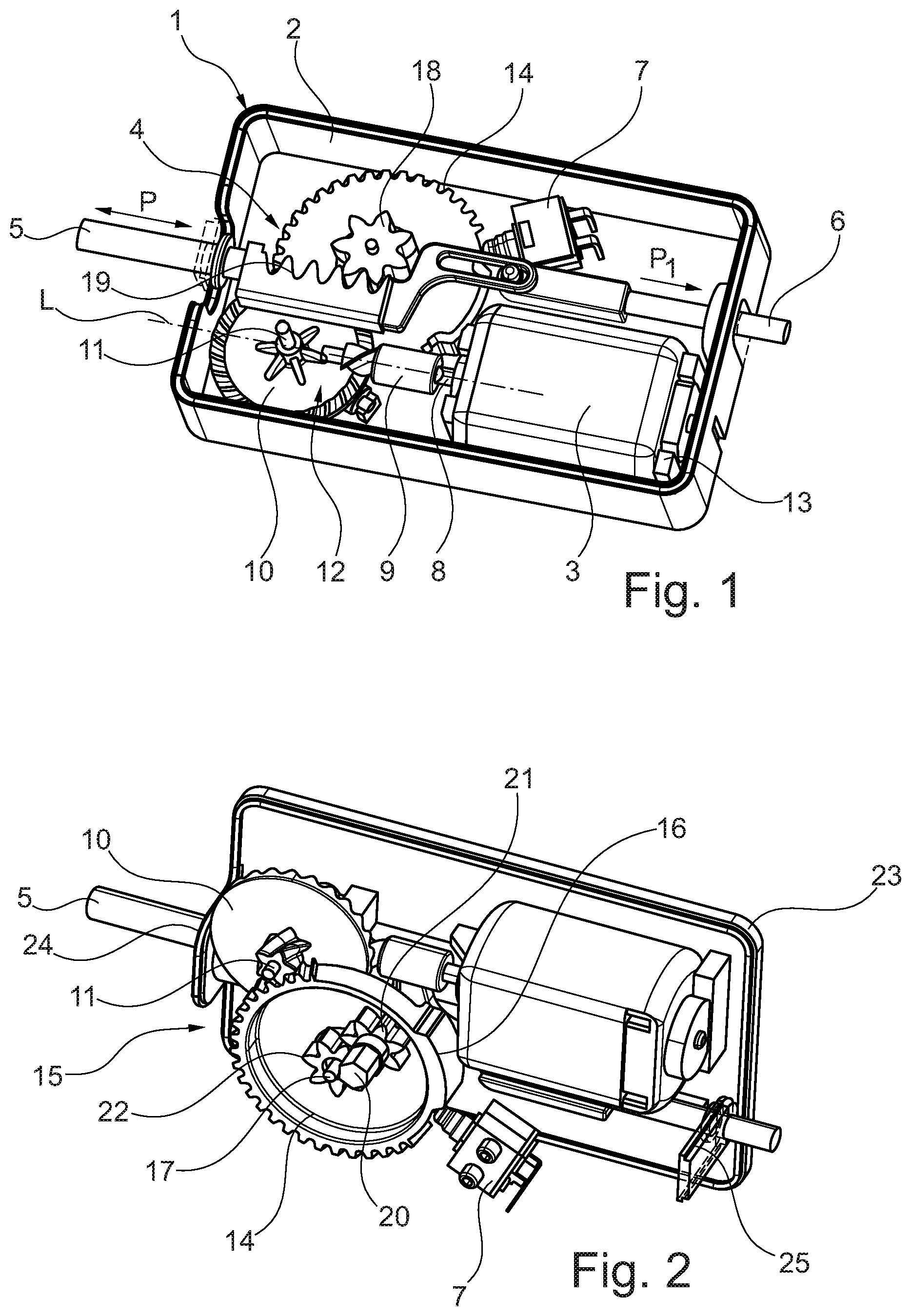 Patent US12098583 — Actuator for motor vehicle applications — Figure 1