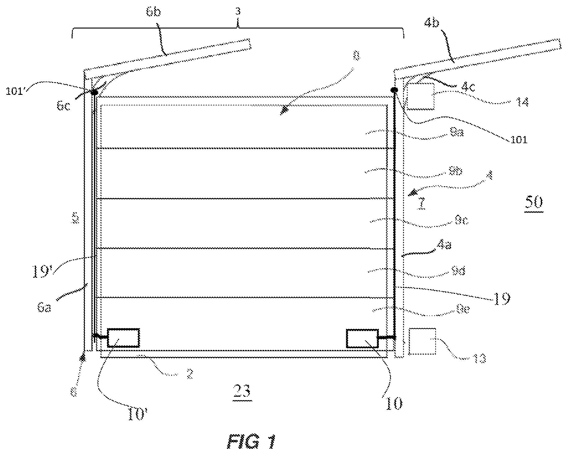 Patent US12098584 Figure 1 – Door operator system