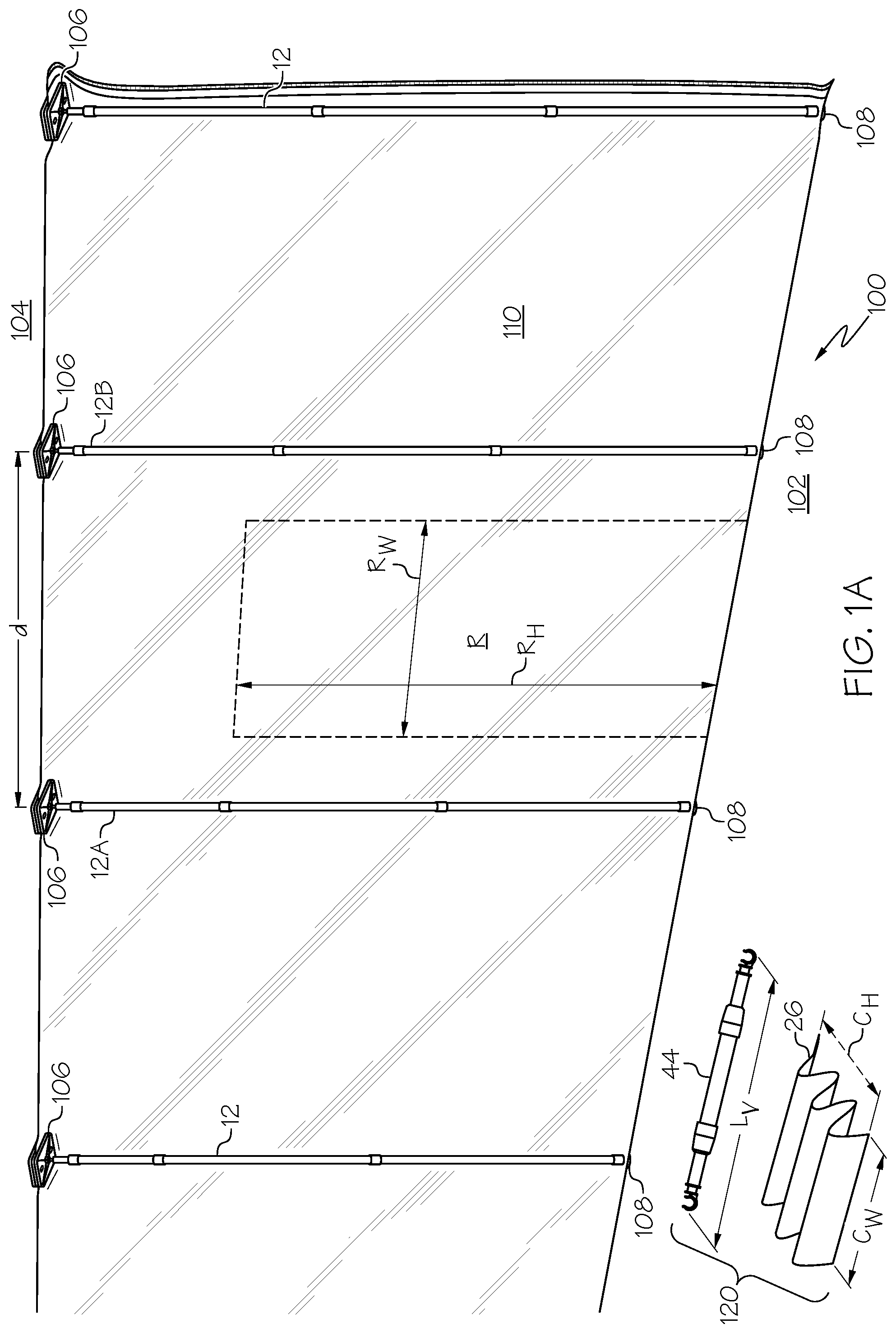 Patent US12098589 Figure 1 – Self-closing entryway for door-frame