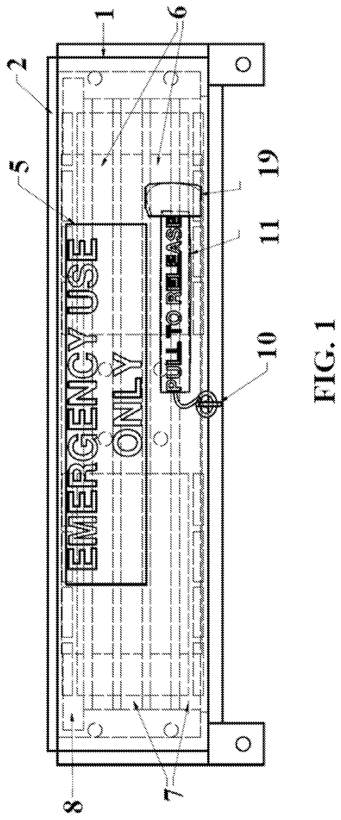 Patent US12098590 — Bullet-resistant entranceway curtain security device — Figure 1